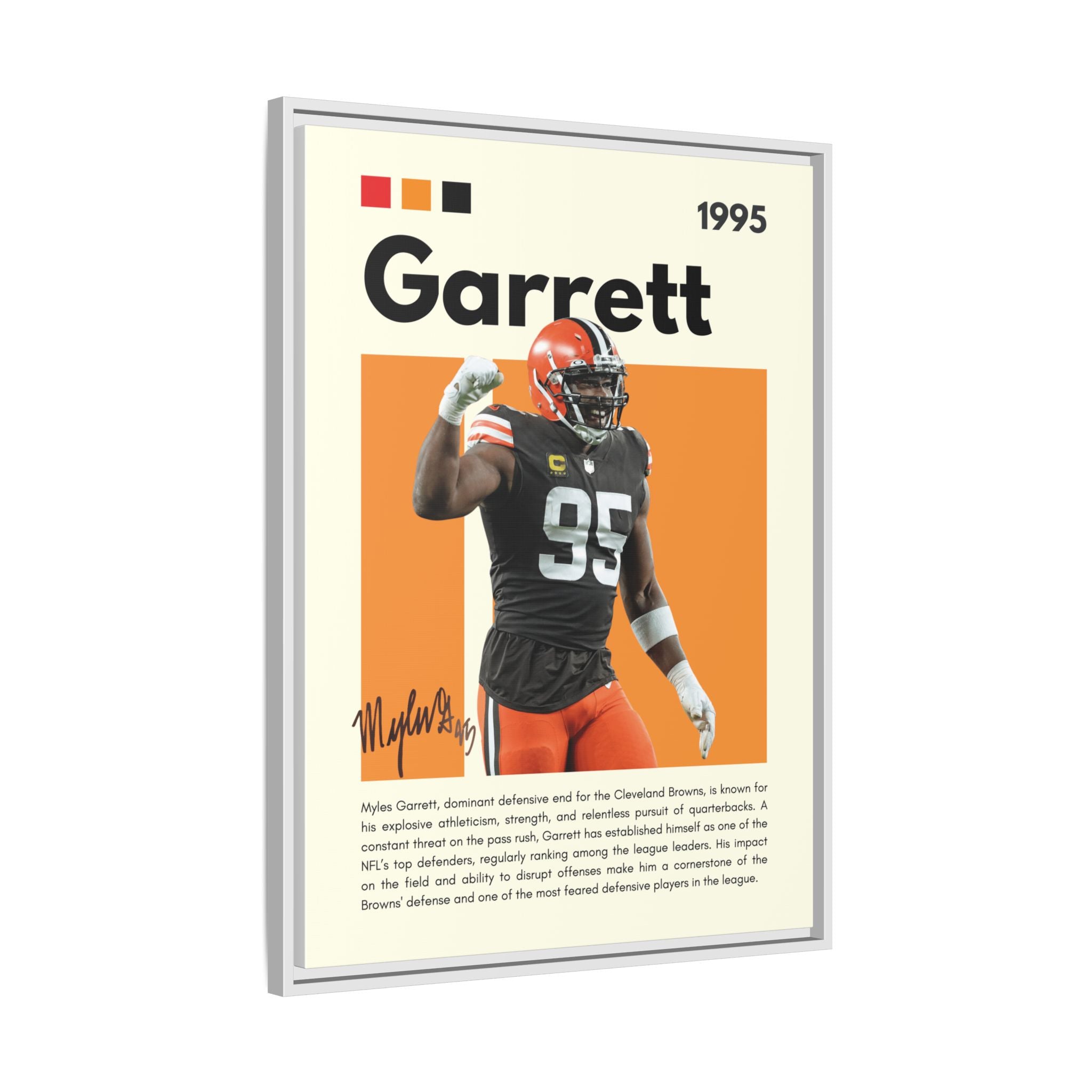Myles Garrett: Beast of the Browns - Canvas Wall Art