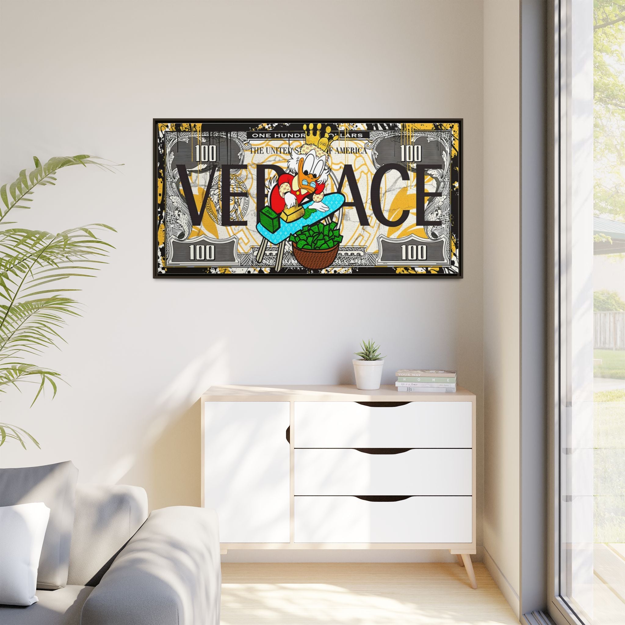 Duckonomics: Pop Art Currency Remix, Urban Financial Whimsy - Canvas Wall Art