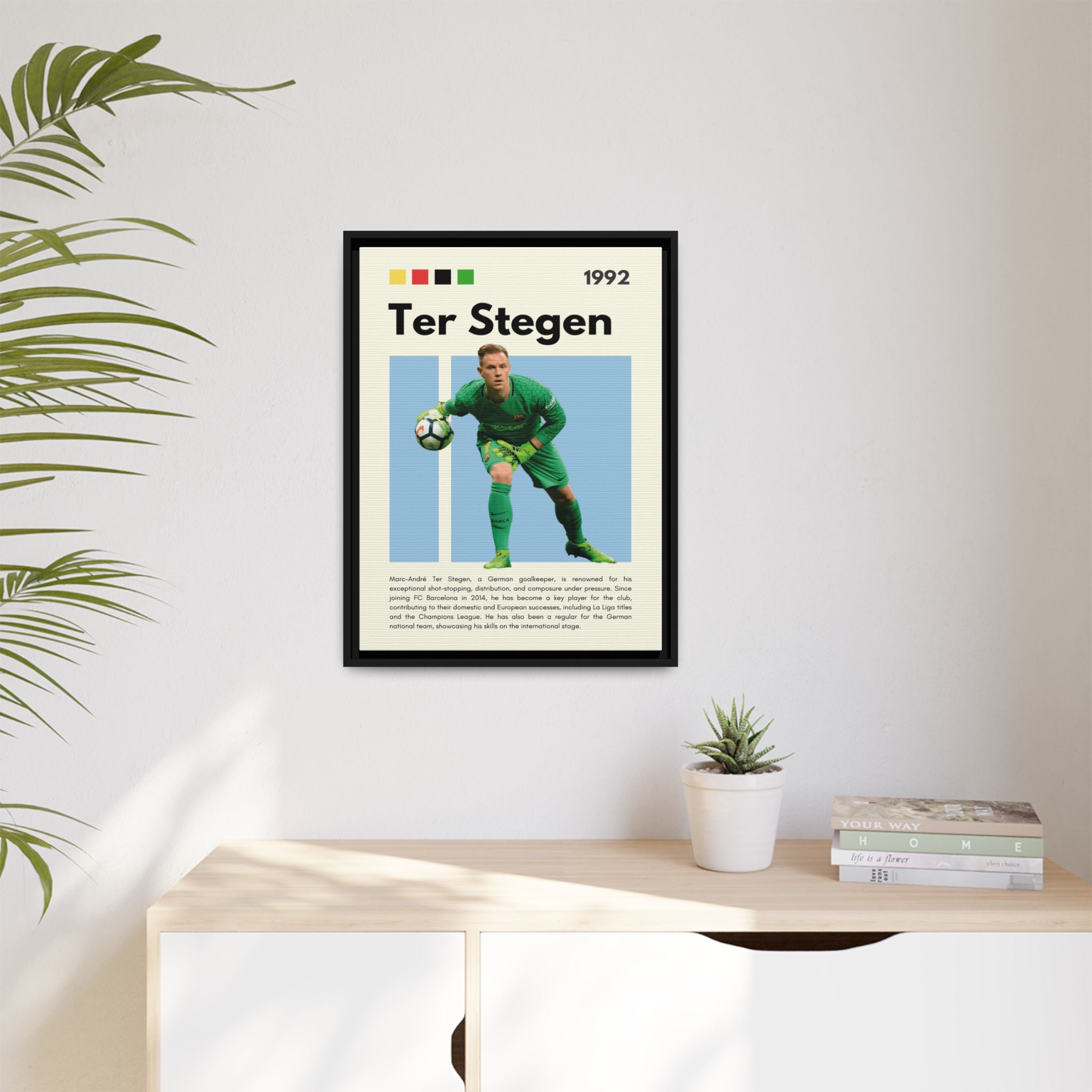 Ter Stegen: Guardian of Barcelona - Canvas Wall Art