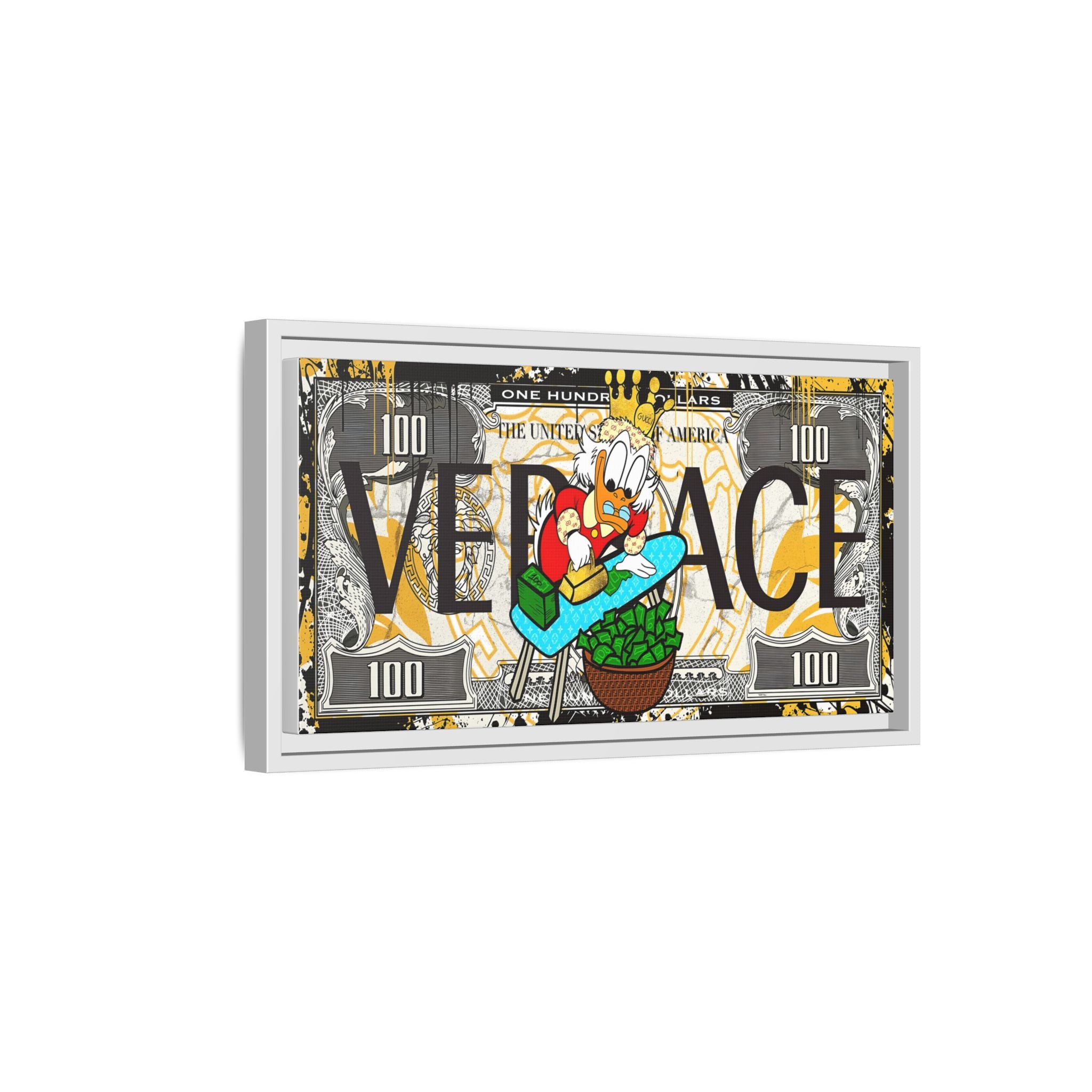 Duckonomics: Pop Art Currency Remix, Urban Financial Whimsy - Canvas Wall Art