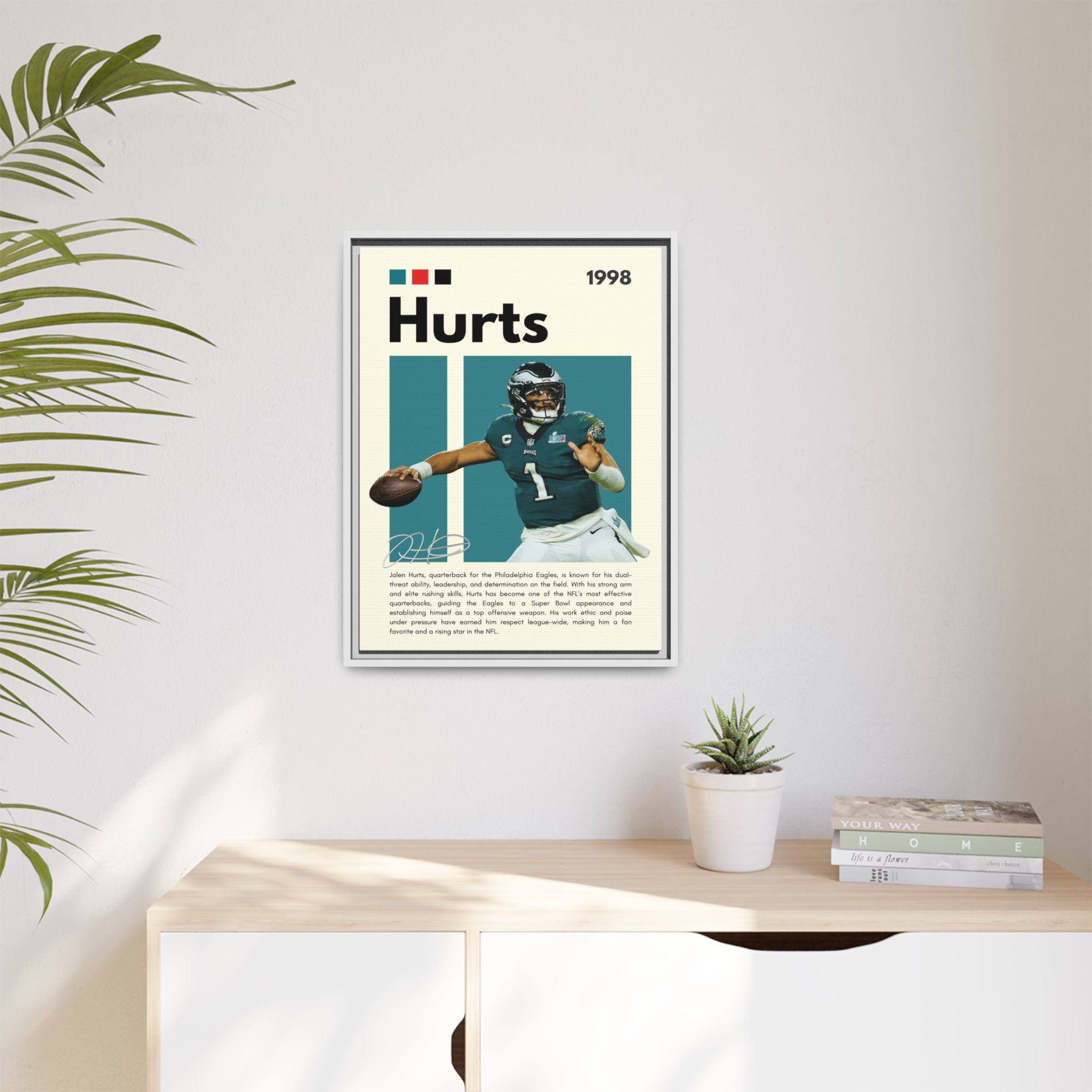 Quarterback's Triumph - Canvas Wall Art