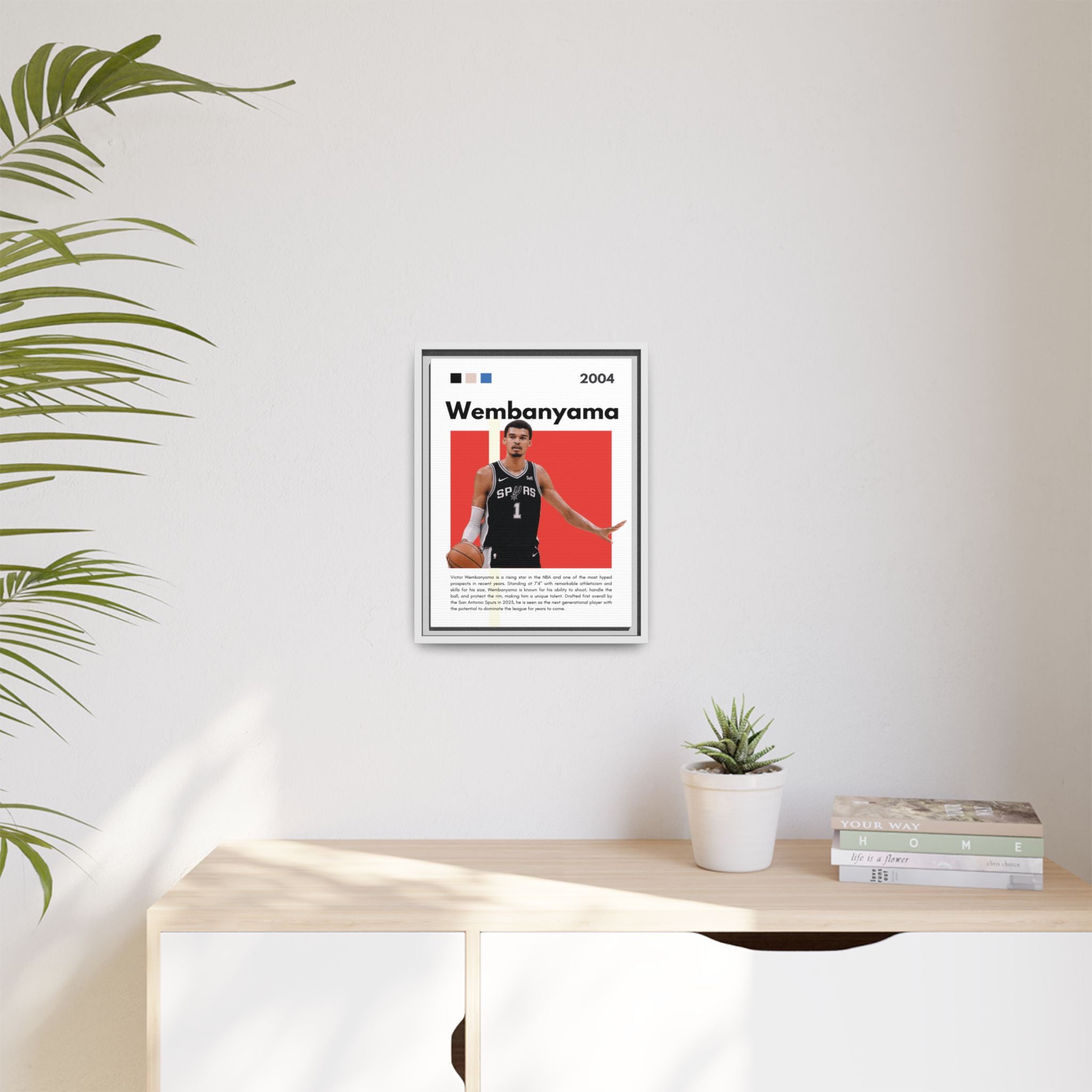 Wembanyama Rising - Canvas Wall Art