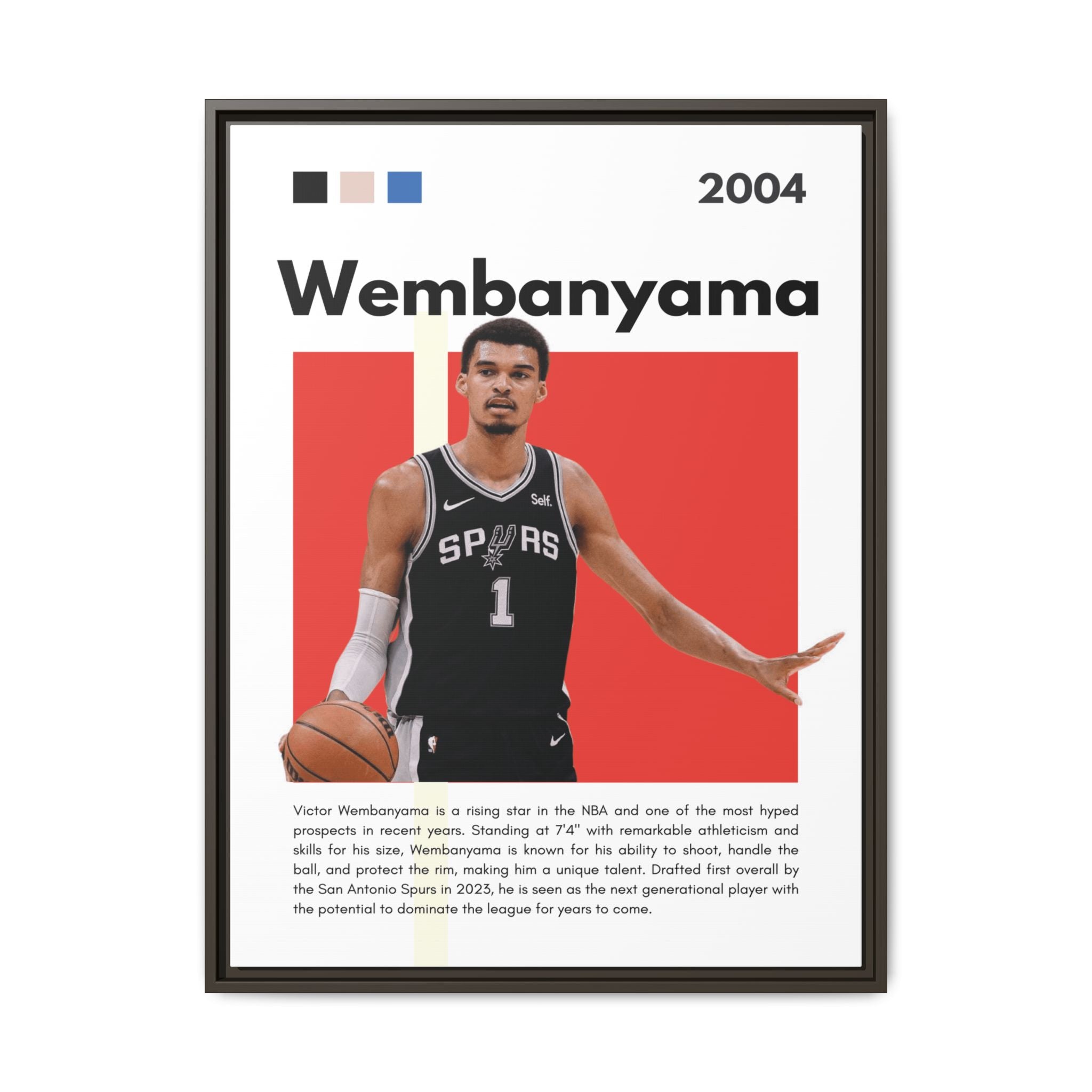 Wembanyama Rising - Canvas Wall Art