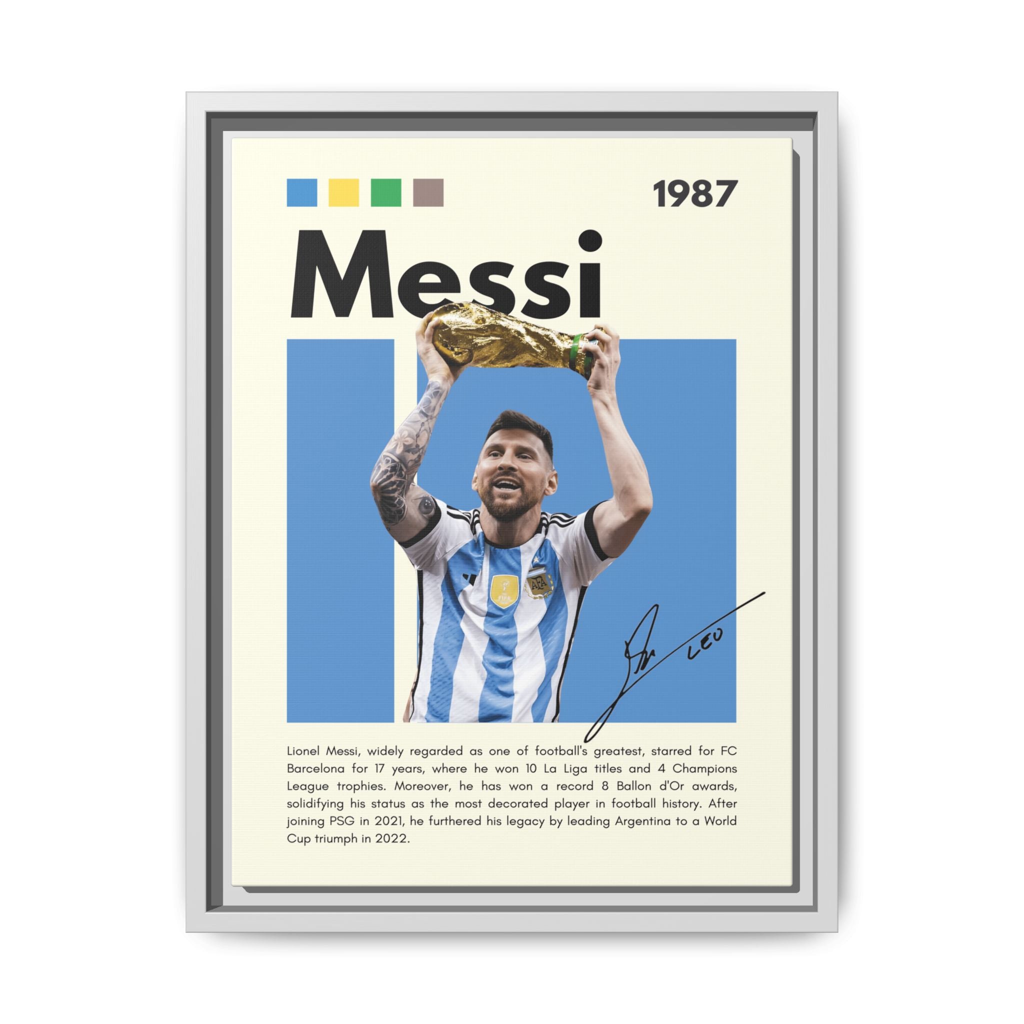 Messi's Triumph - Canvas Wall Art