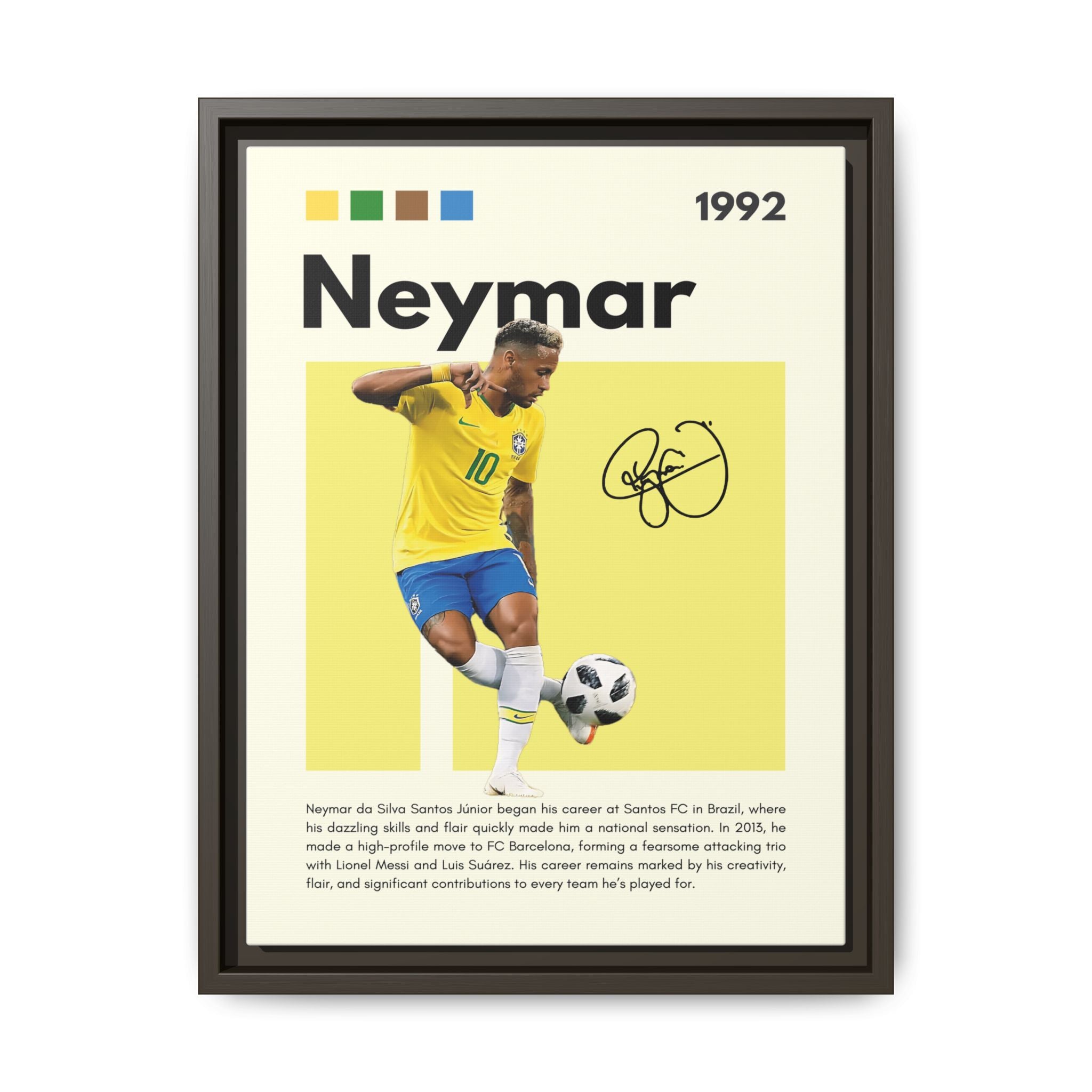 Neymar's Golden Moment - Canvas Wall Art