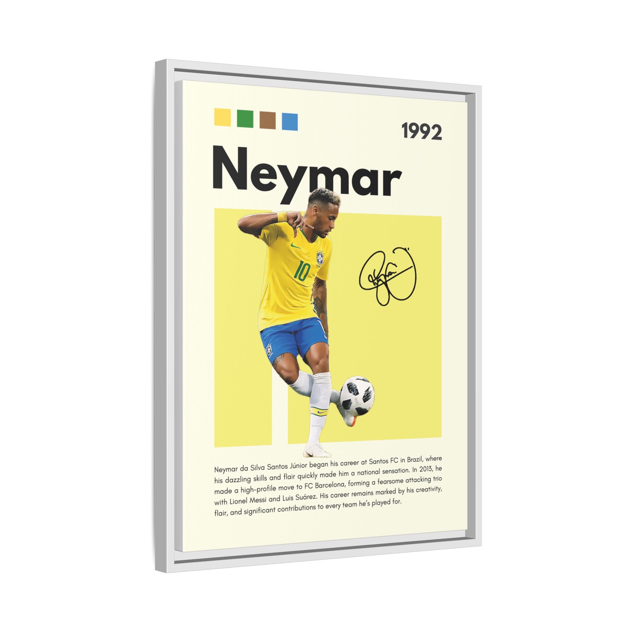 Neymar's Golden Moment - Canvas Wall Art