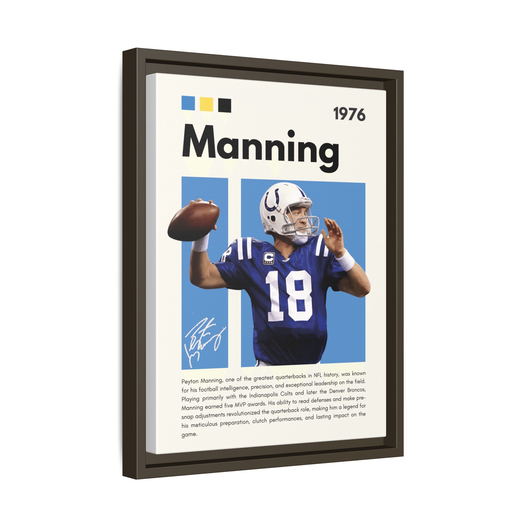 Peyton Manning: Gridiron Genius - Canvas Wall Art