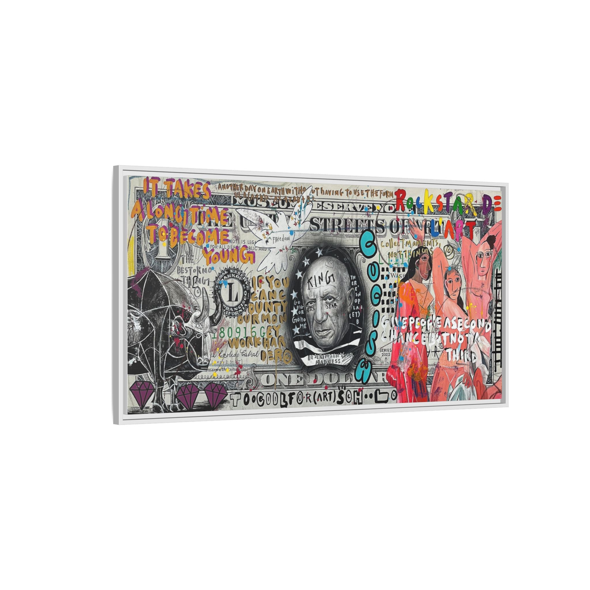 Cultural Remix: Pop Art Portrait, Street Art Legacy, Contemporary Expression - Canvas Wall Art