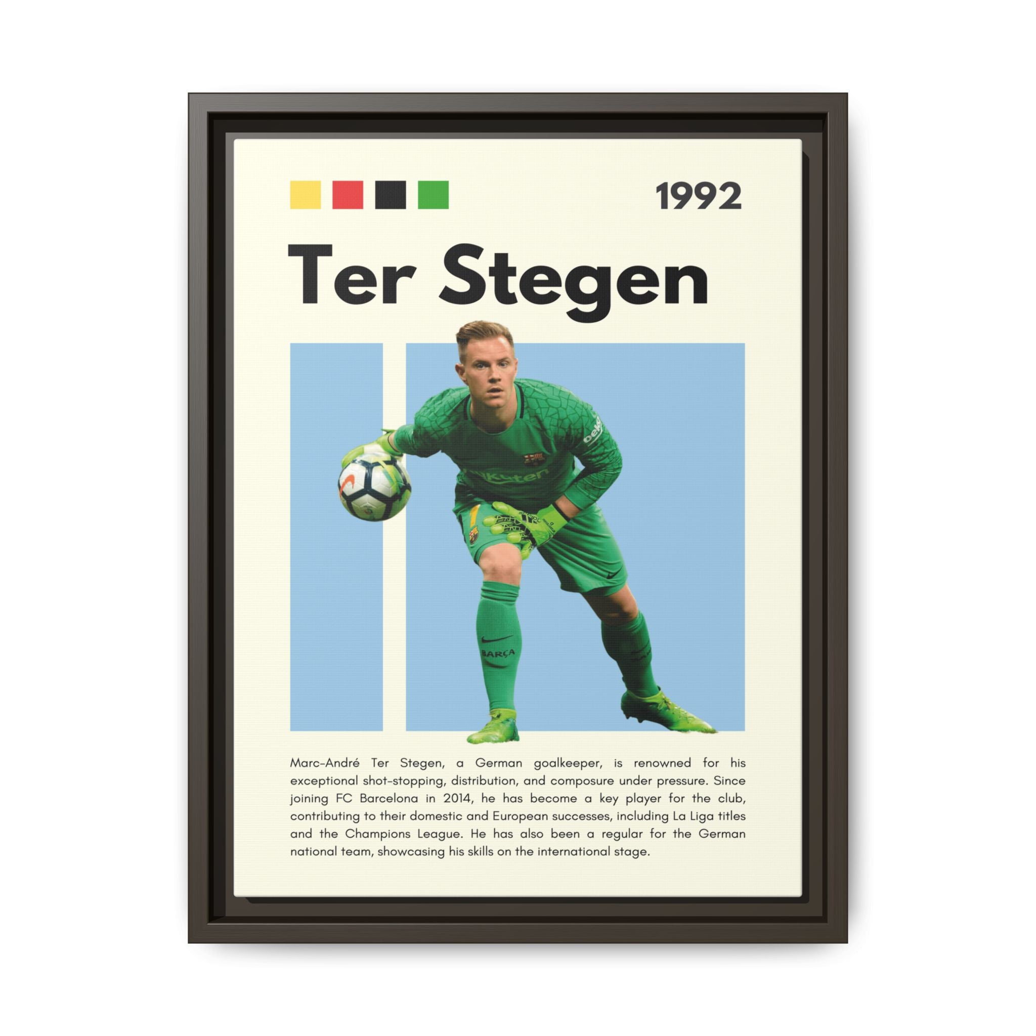 Ter Stegen: Guardian of Barcelona - Canvas Wall Art