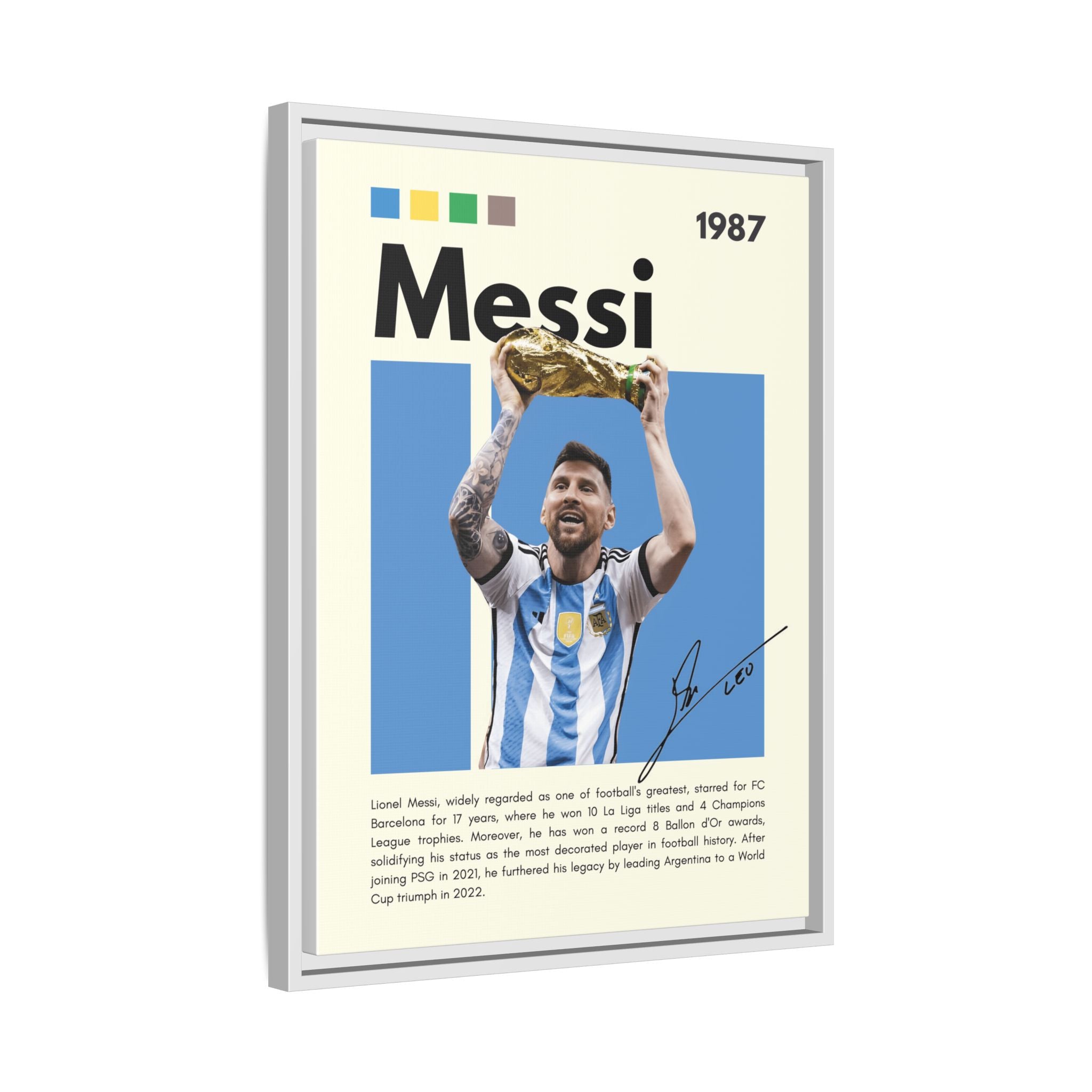 Messi's Triumph - Canvas Wall Art