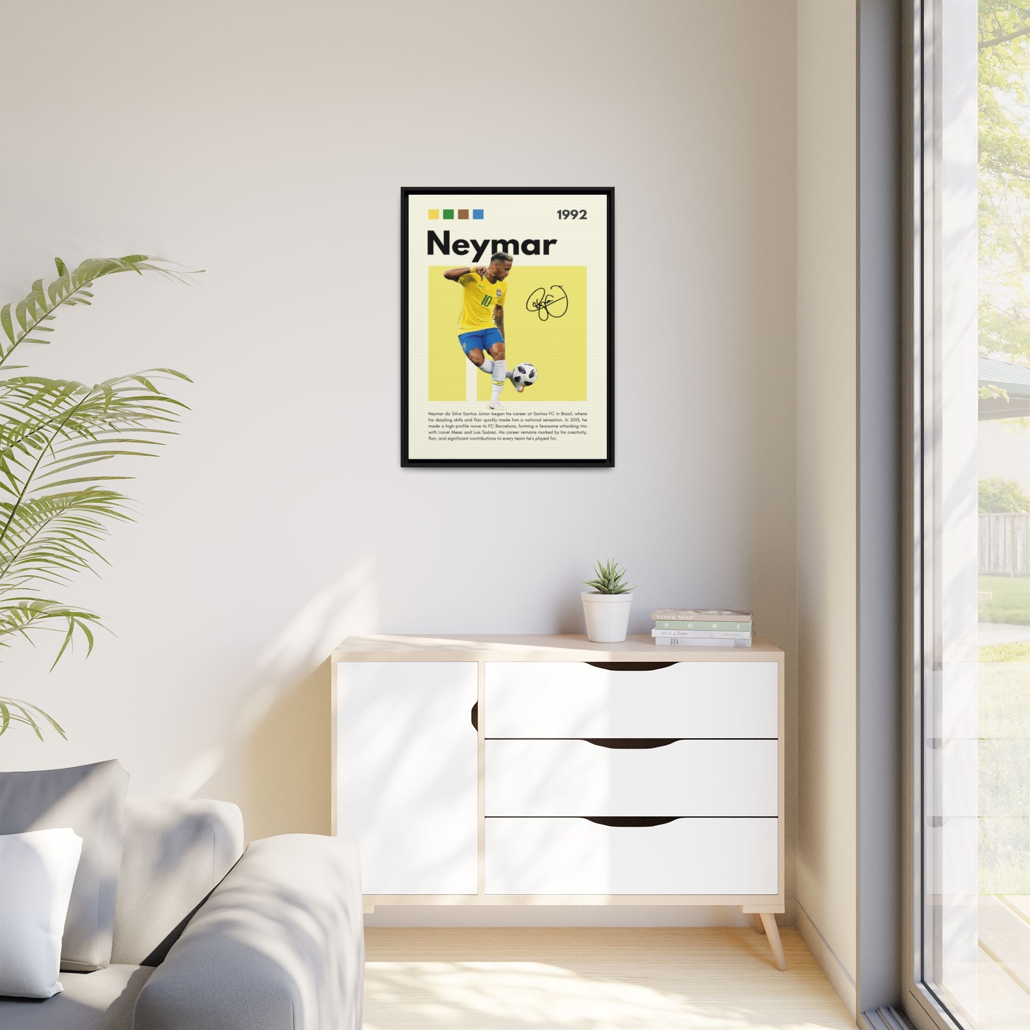 Neymar's Golden Moment - Canvas Wall Art