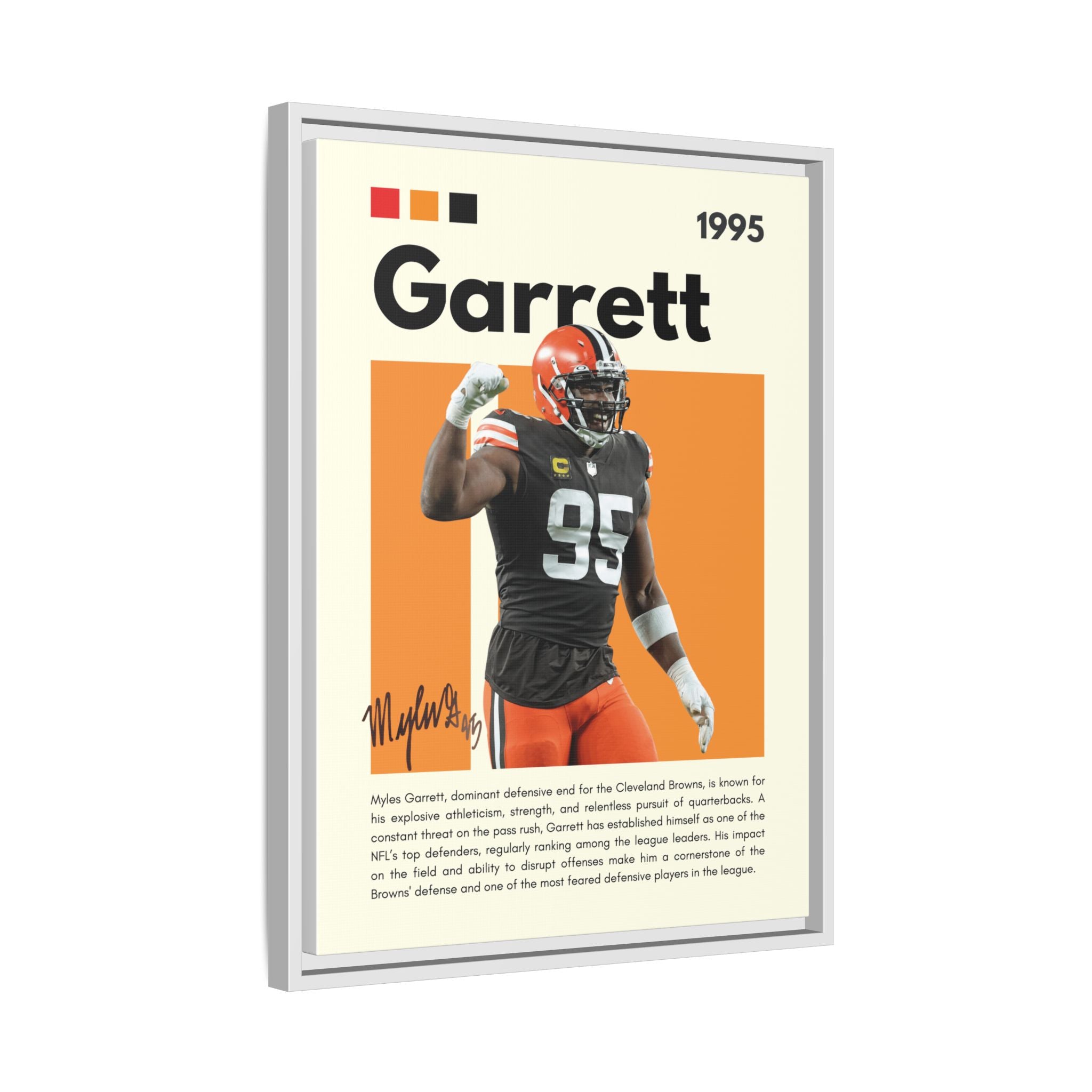 Myles Garrett: Beast of the Browns - Canvas Wall Art