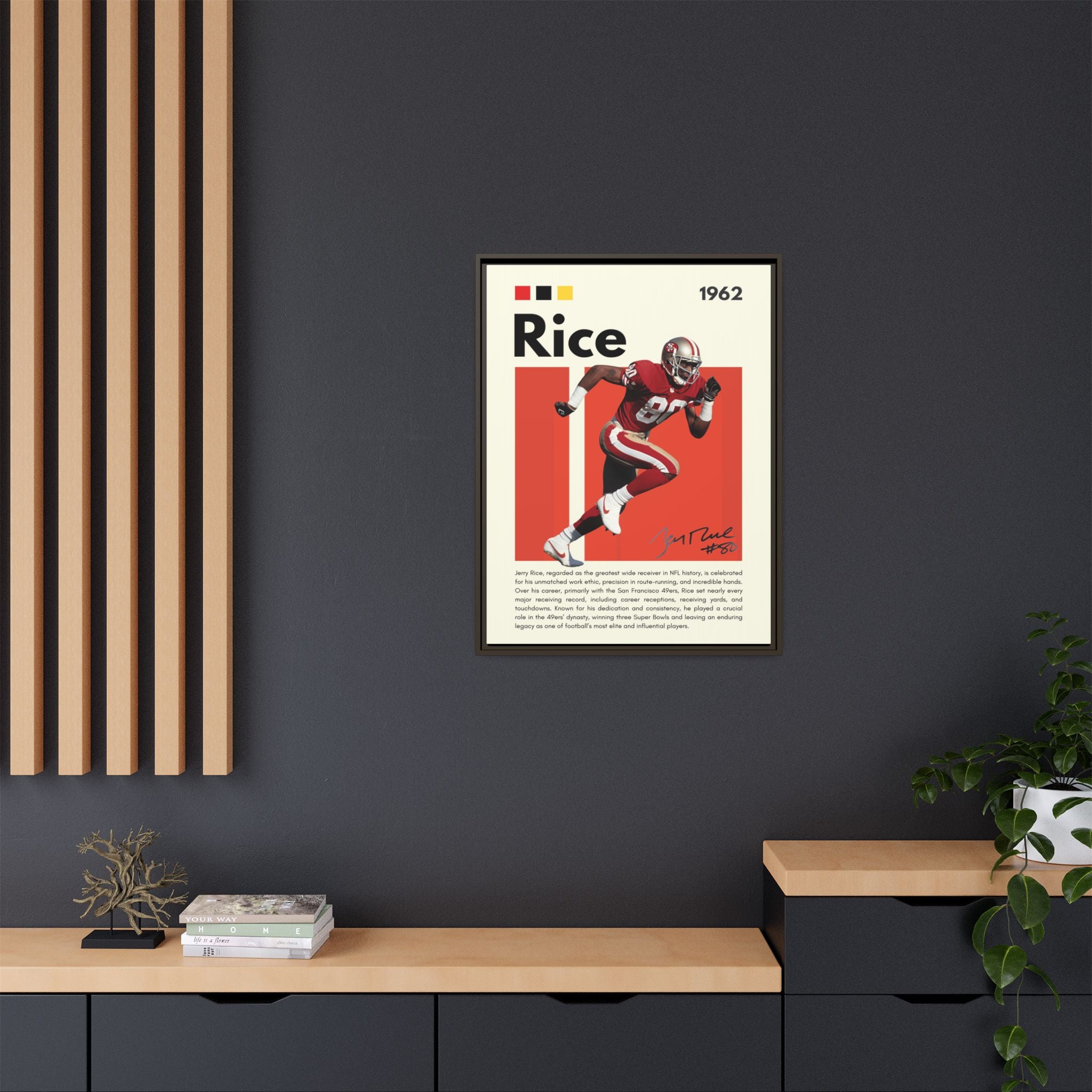Jerry Rice: Gridiron Legend - Canvas Wall Art