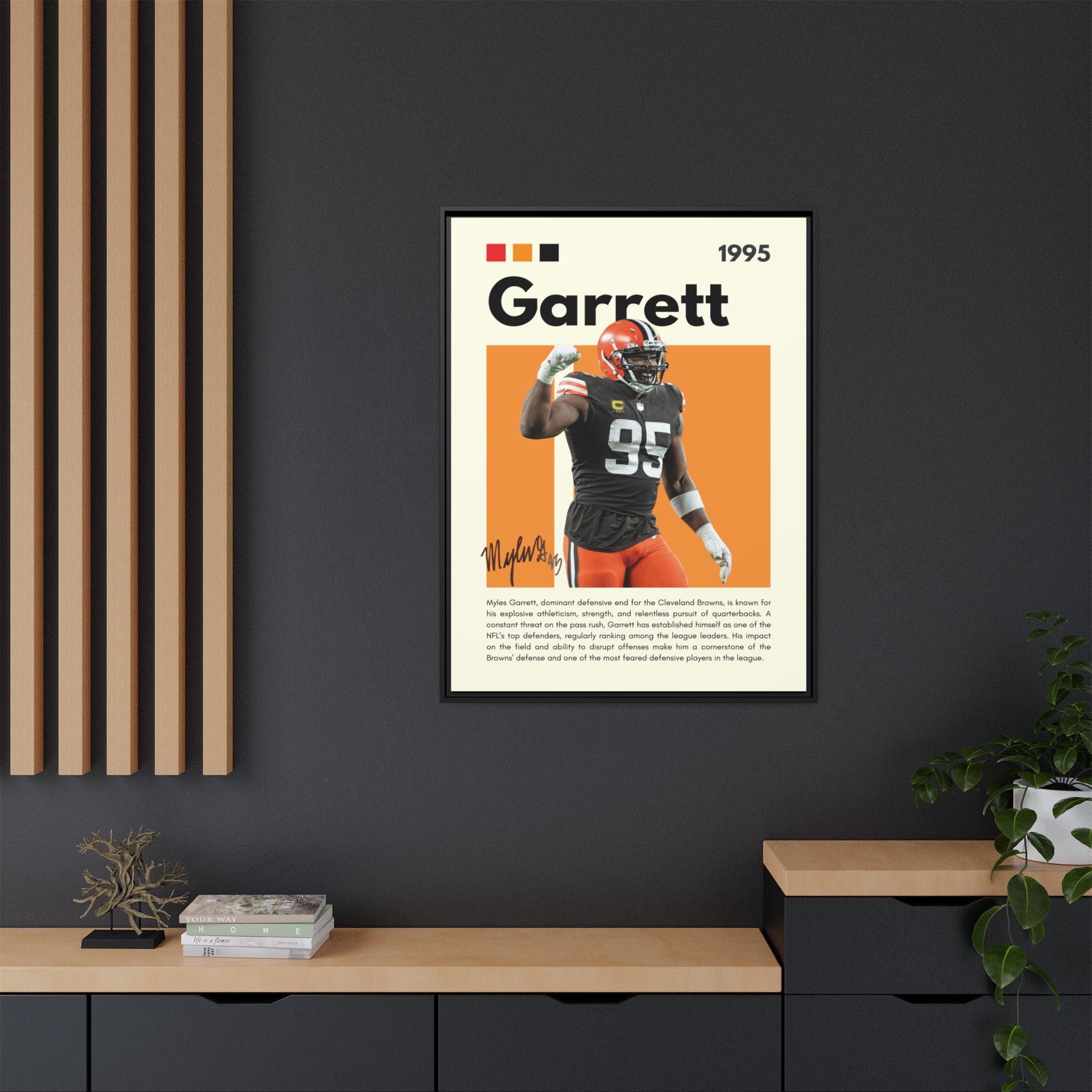 Myles Garrett: Beast of the Browns - Canvas Wall Art