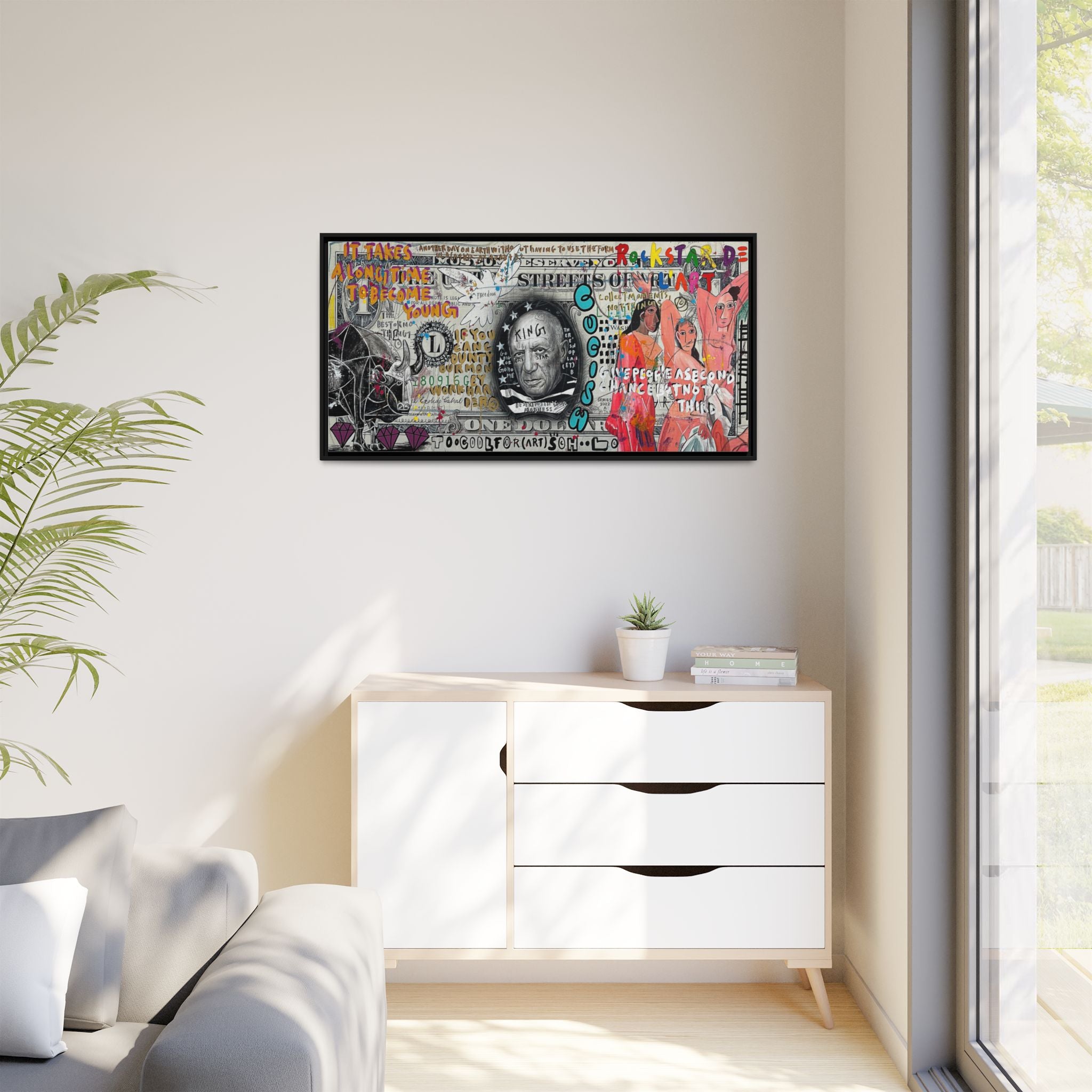 Cultural Remix: Pop Art Portrait, Street Art Legacy, Contemporary Expression - Canvas Wall Art