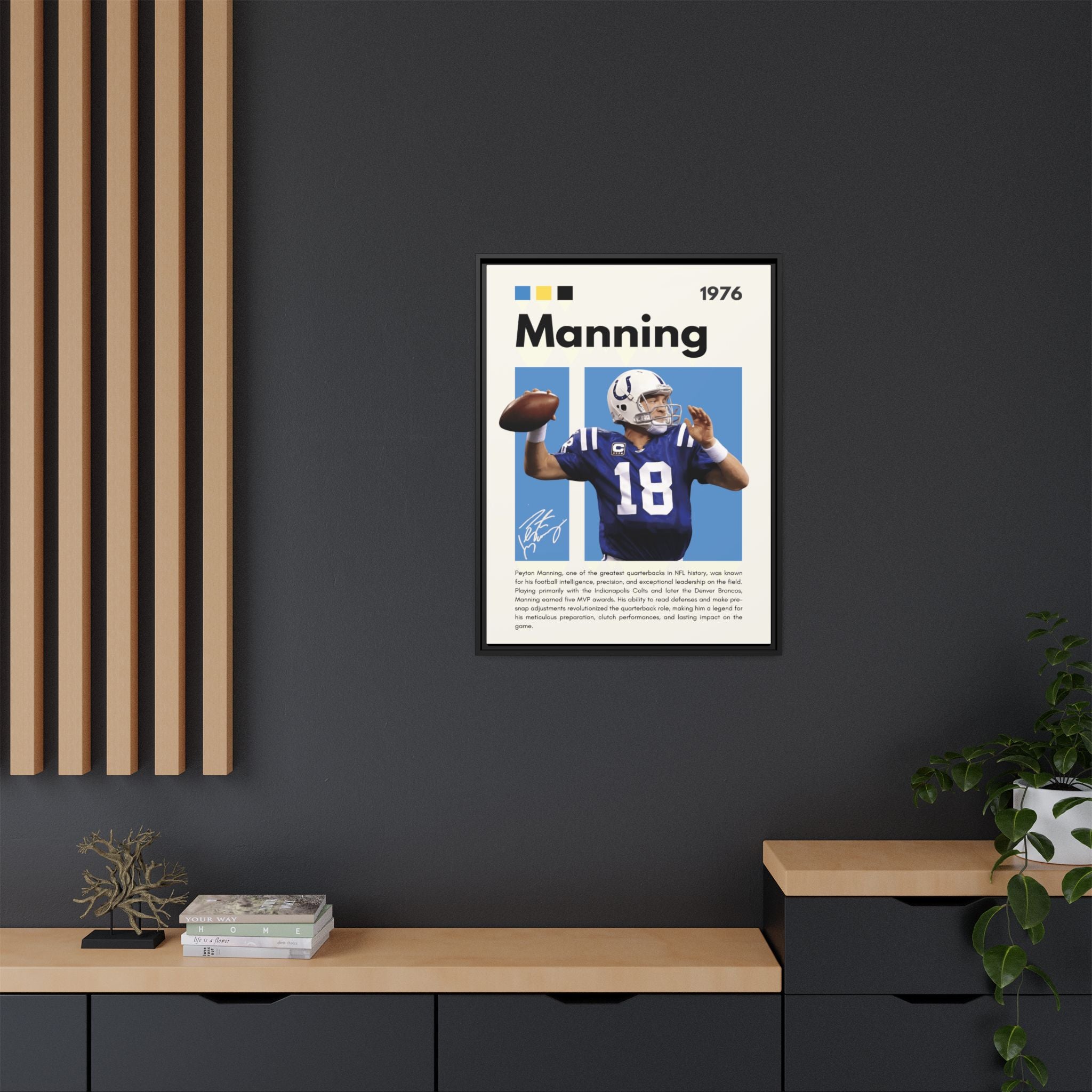 Peyton Manning: Gridiron Genius - Canvas Wall Art