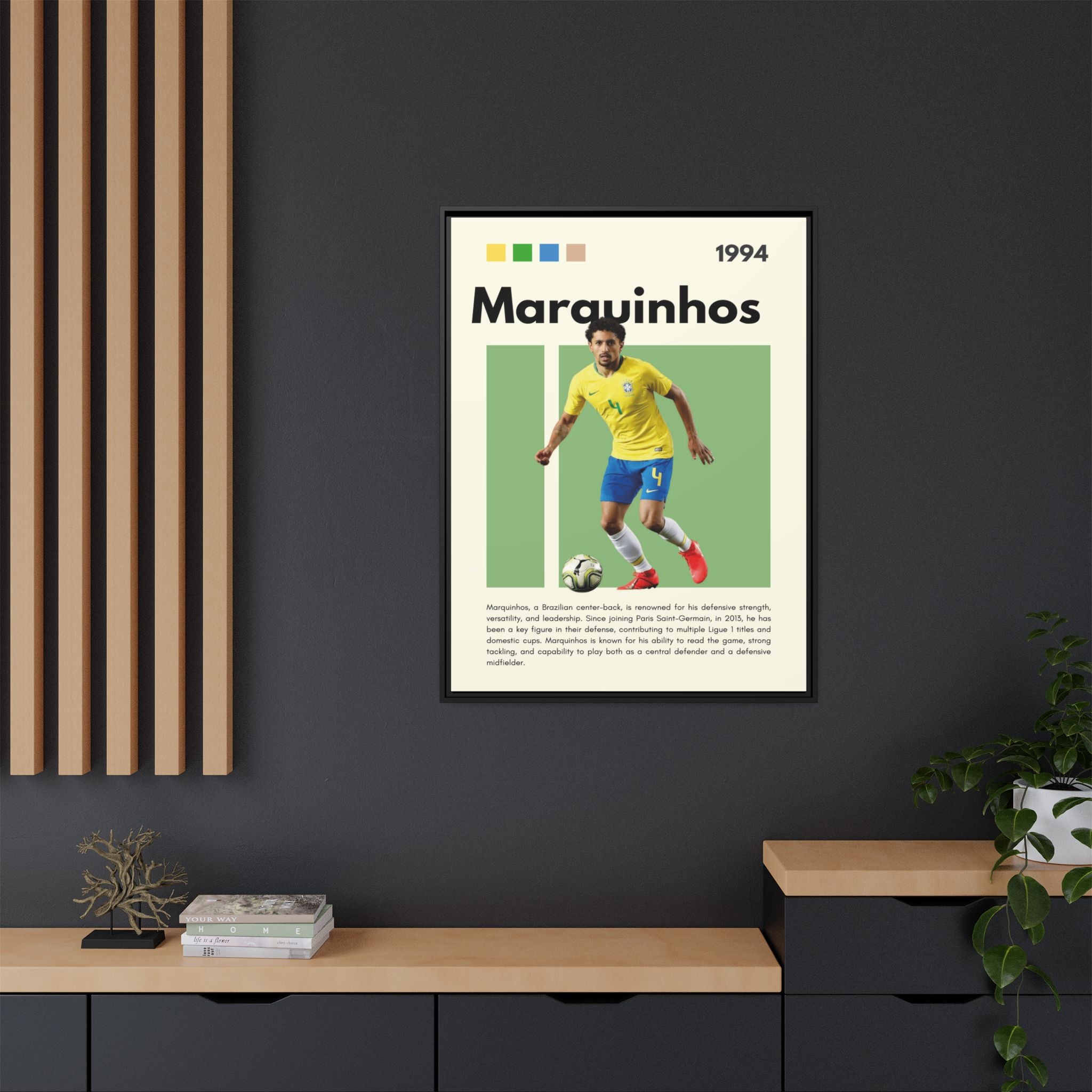 Marquinhos: Defensive Maestro - Canvas Wall Art