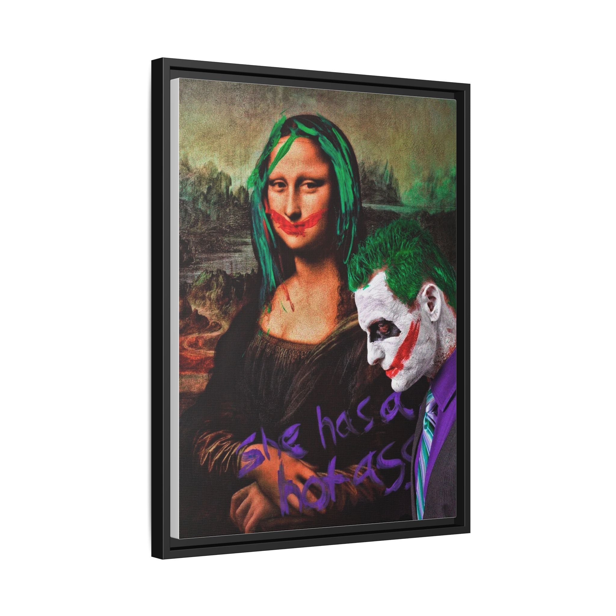 Mona Lisa Metamorphosis: Pop Culture Remix, Comic Book Reimagining - Canvas Wall Art