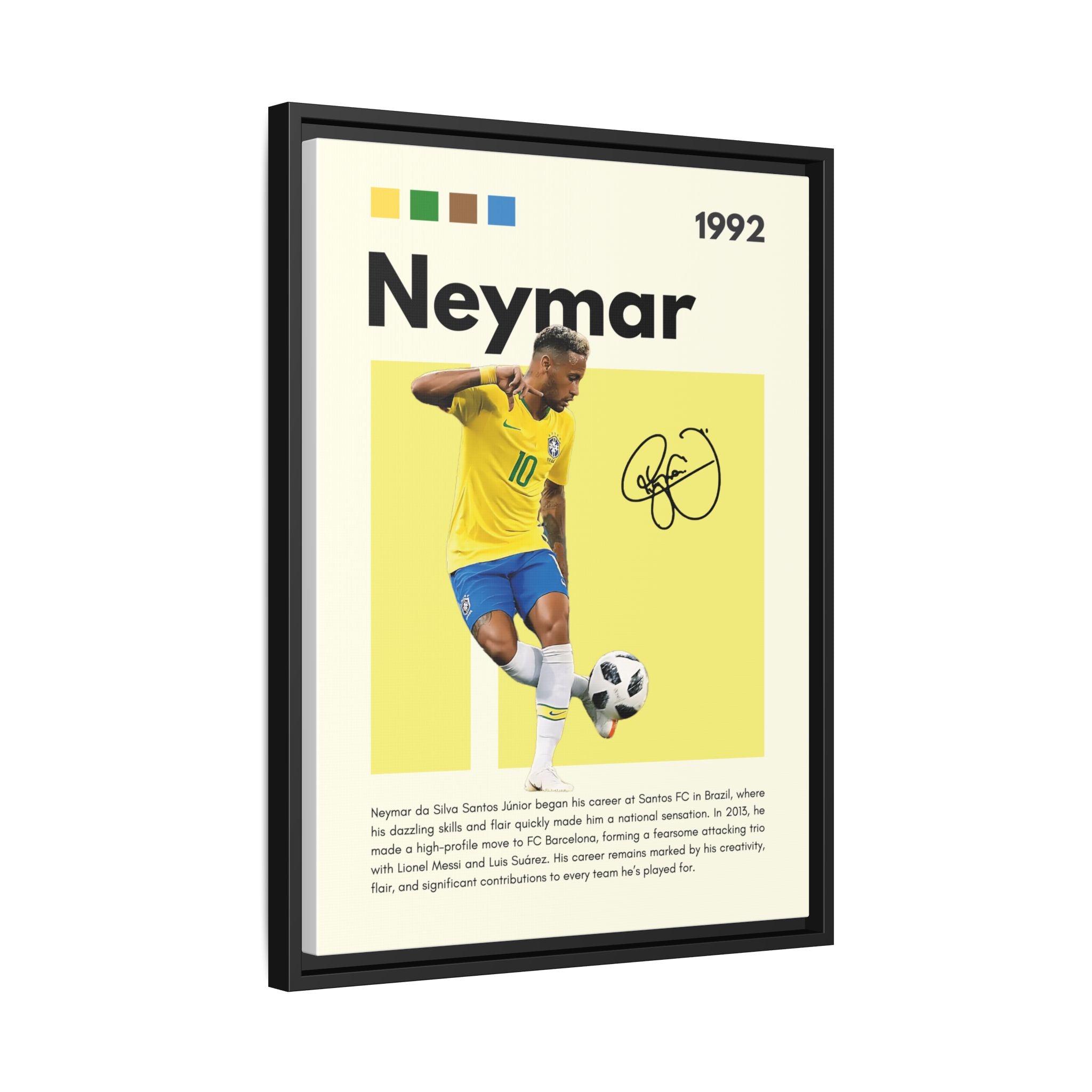 Neymar's Golden Moment - Canvas Wall Art