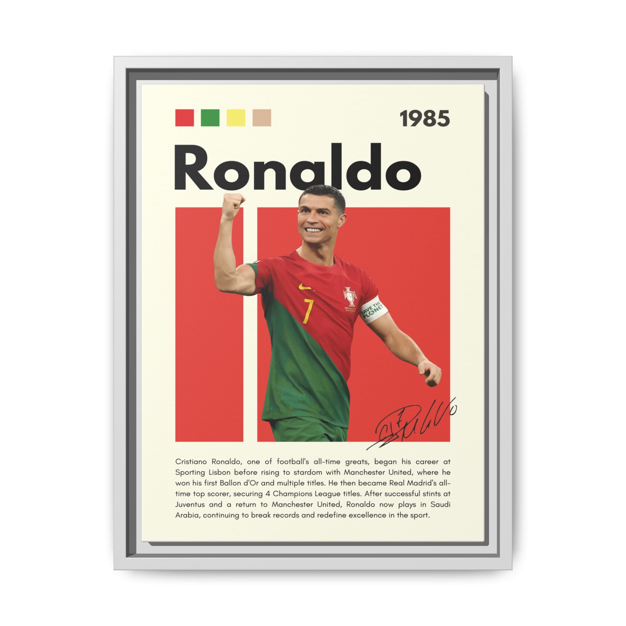 Ronaldo: King of Football - Canvas Wall Art
