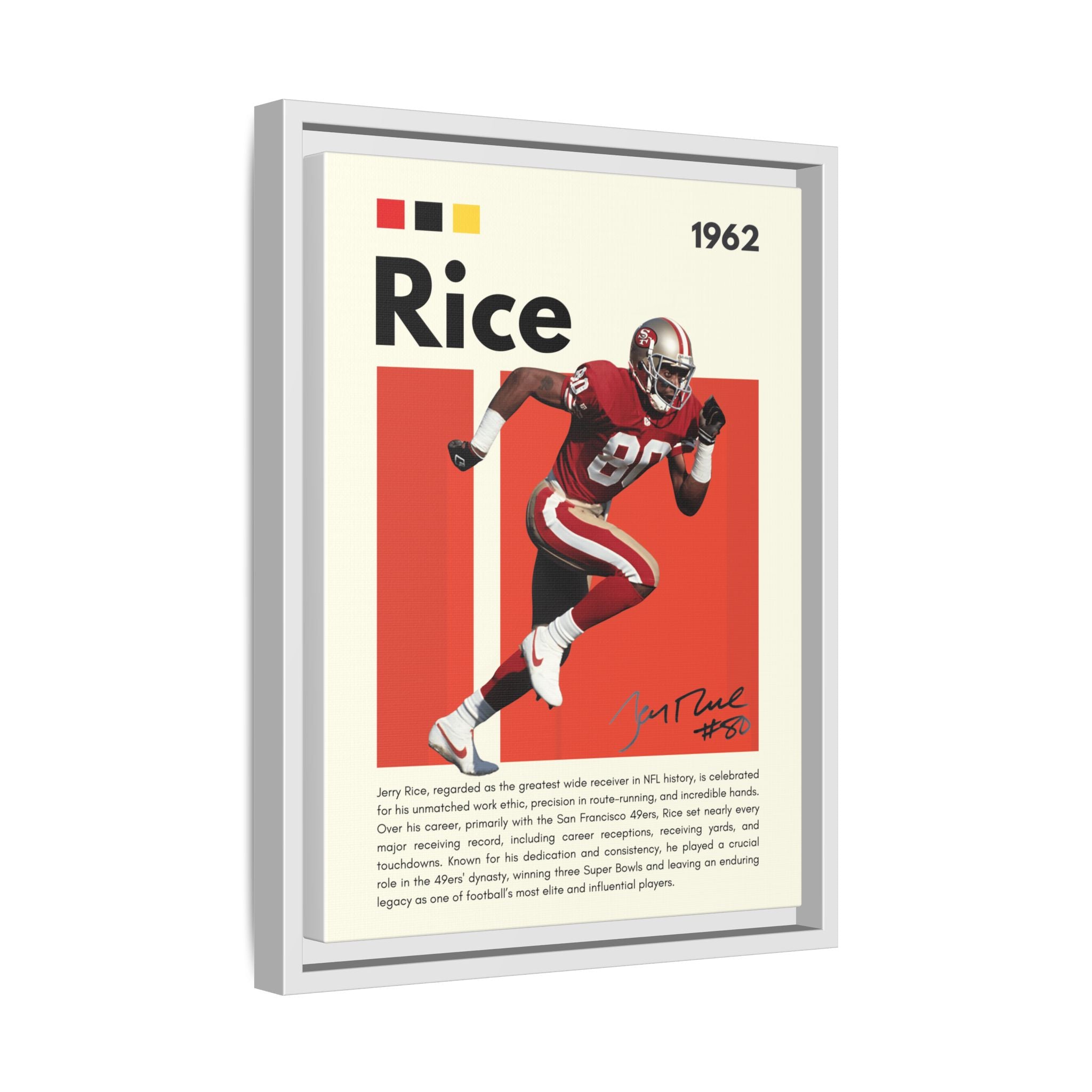 Jerry Rice: Gridiron Legend - Canvas Wall Art
