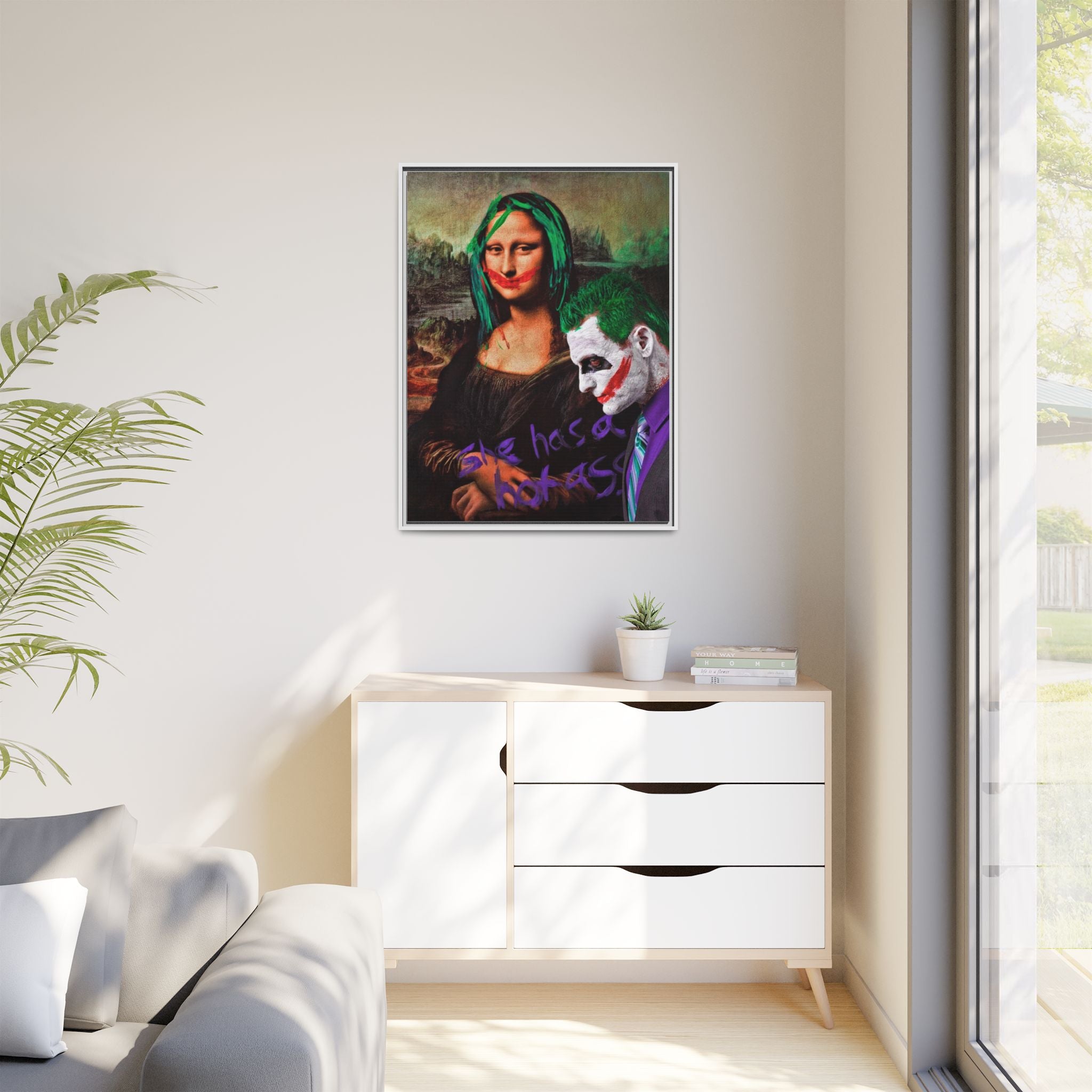 Mona Lisa Metamorphosis: Pop Culture Remix, Comic Book Reimagining - Canvas Wall Art