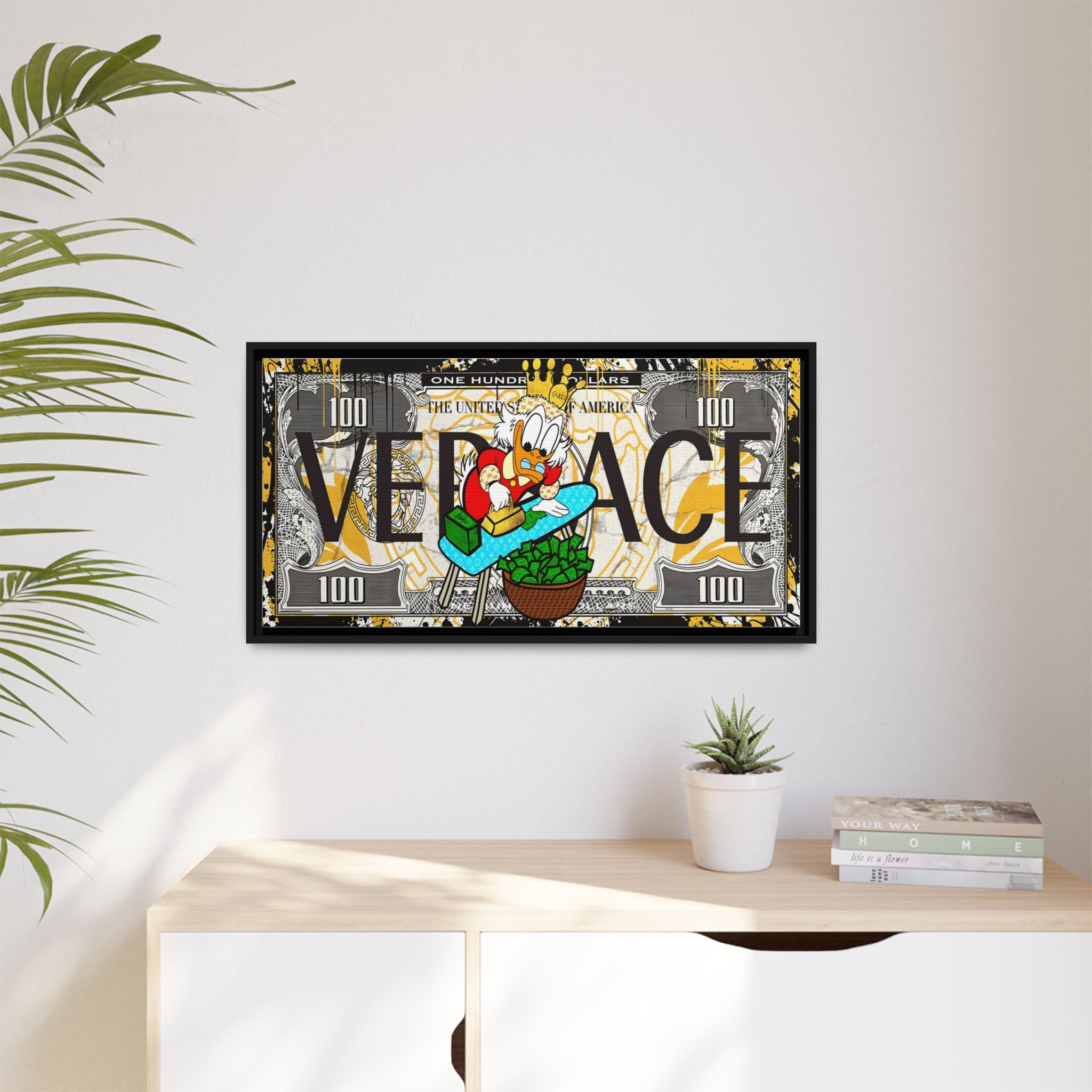 Duckonomics: Pop Art Currency Remix, Urban Financial Whimsy - Canvas Wall Art