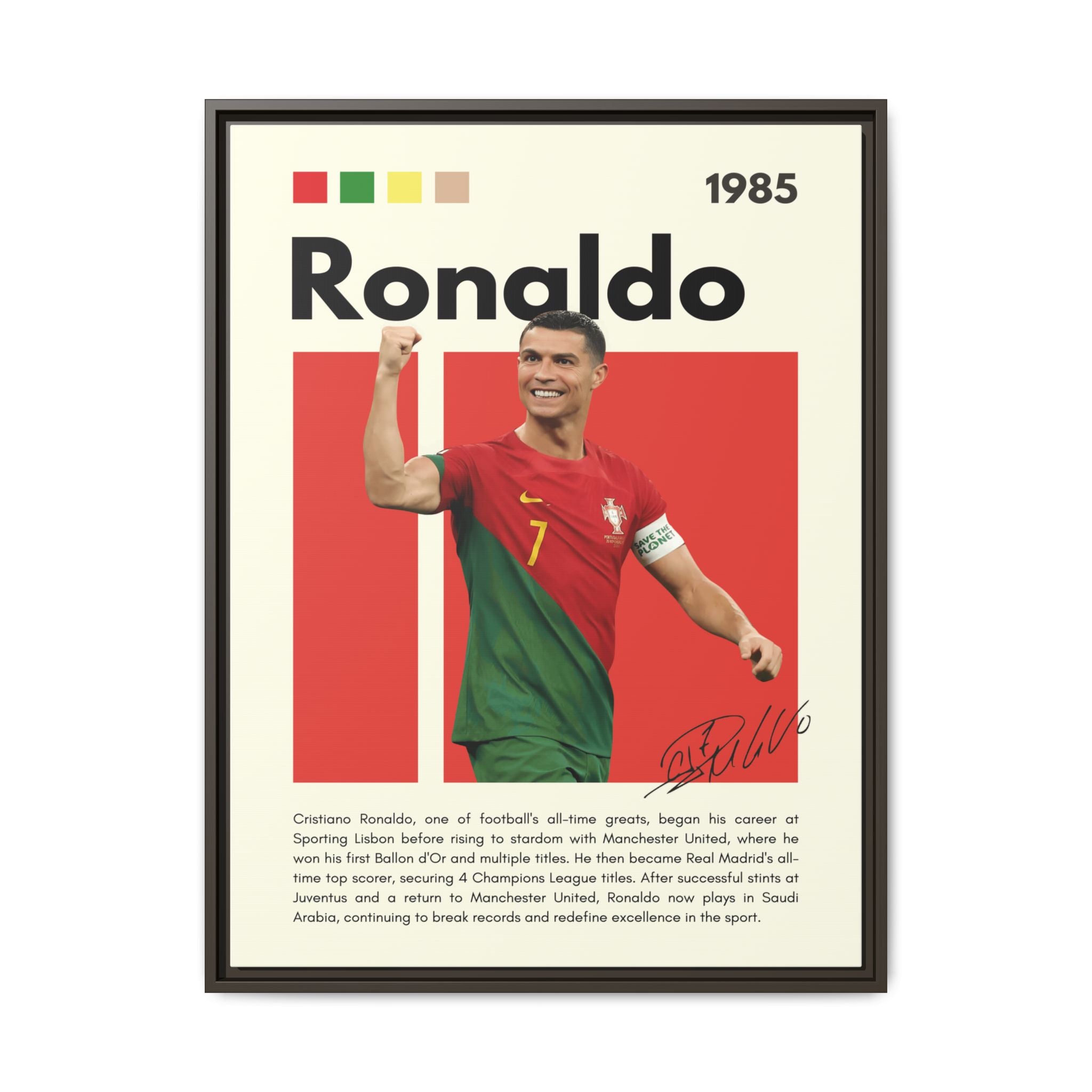 Ronaldo: King of Football - Canvas Wall Art