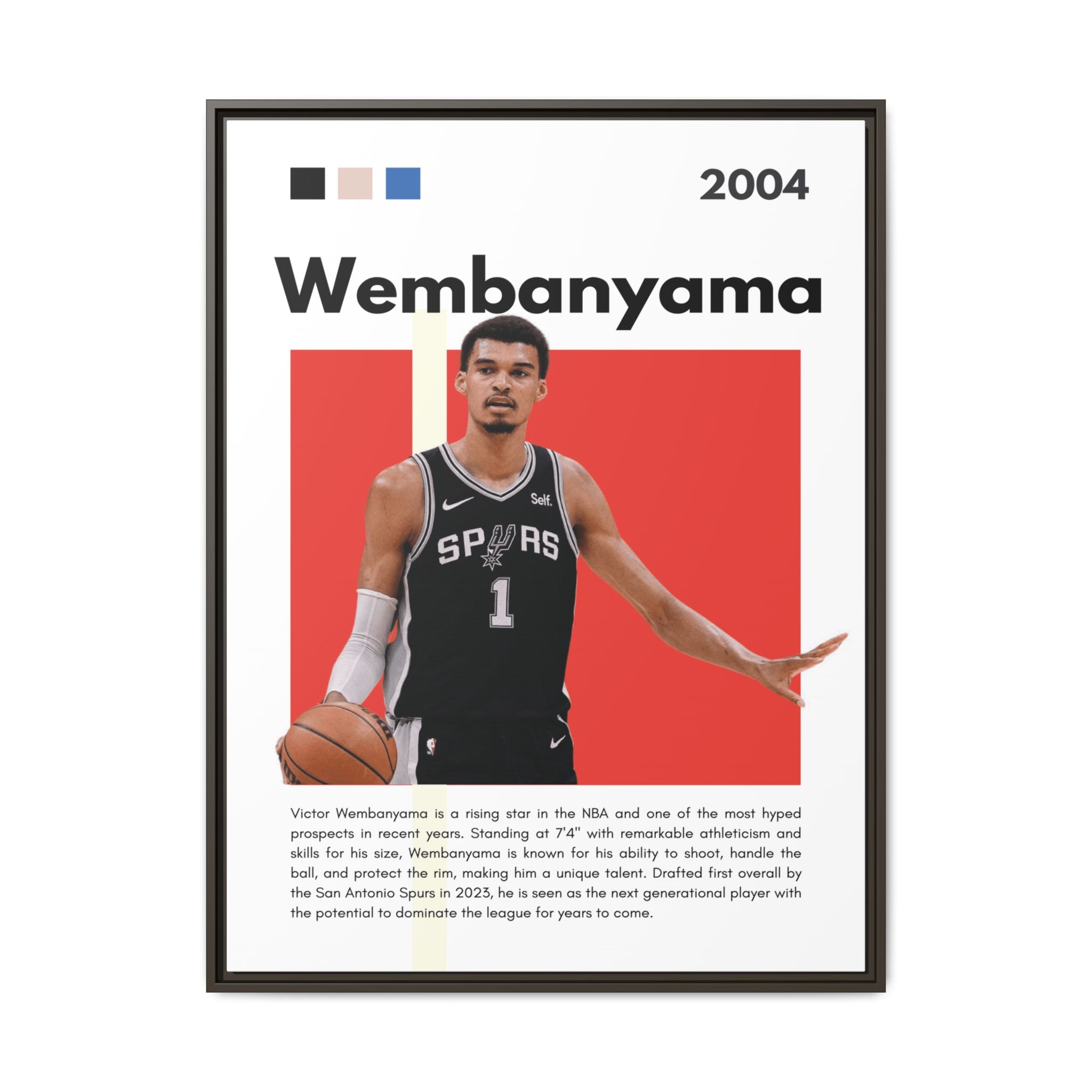 Wembanyama Rising - Canvas Wall Art