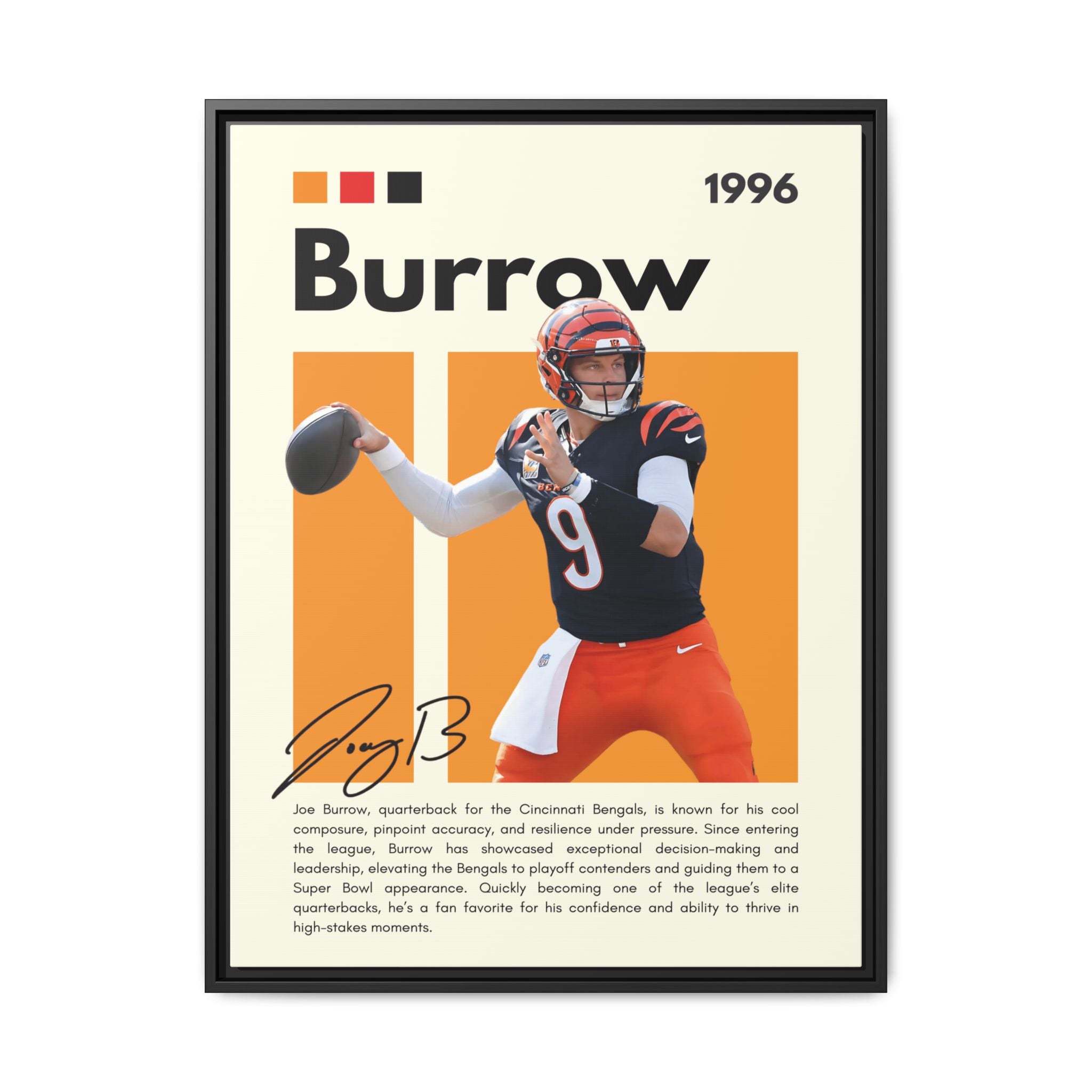 Bengals Blaze - Canvas Wall Art