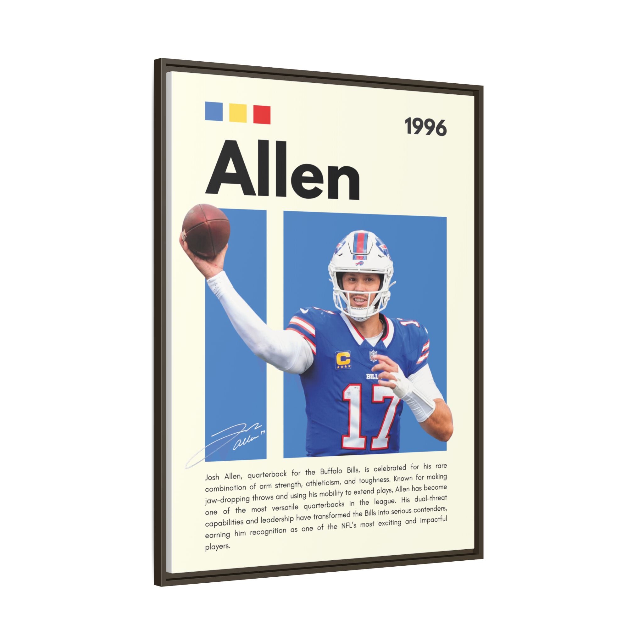 Josh Allen - Canvas Wall Art