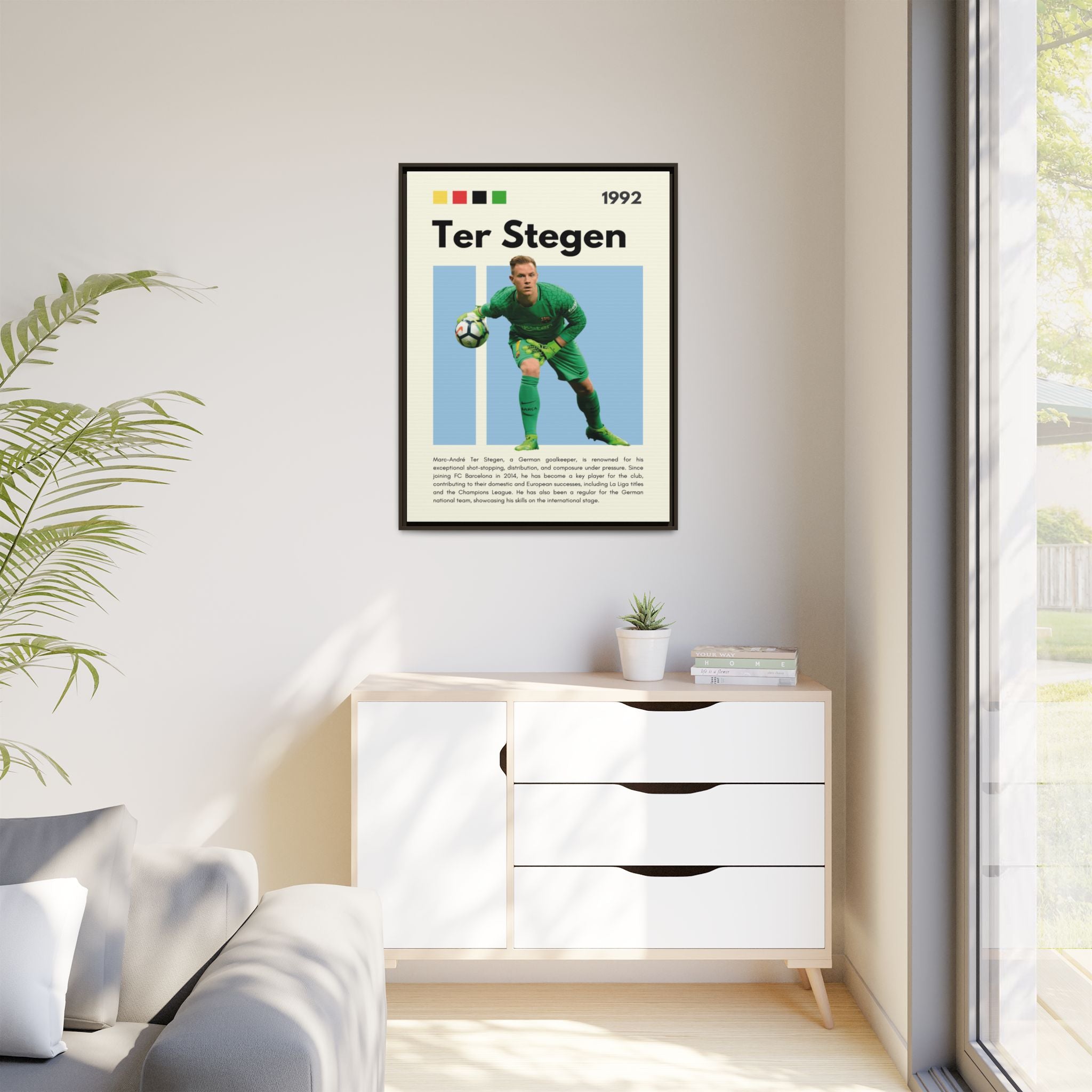 Ter Stegen: Guardian of Barcelona - Canvas Wall Art