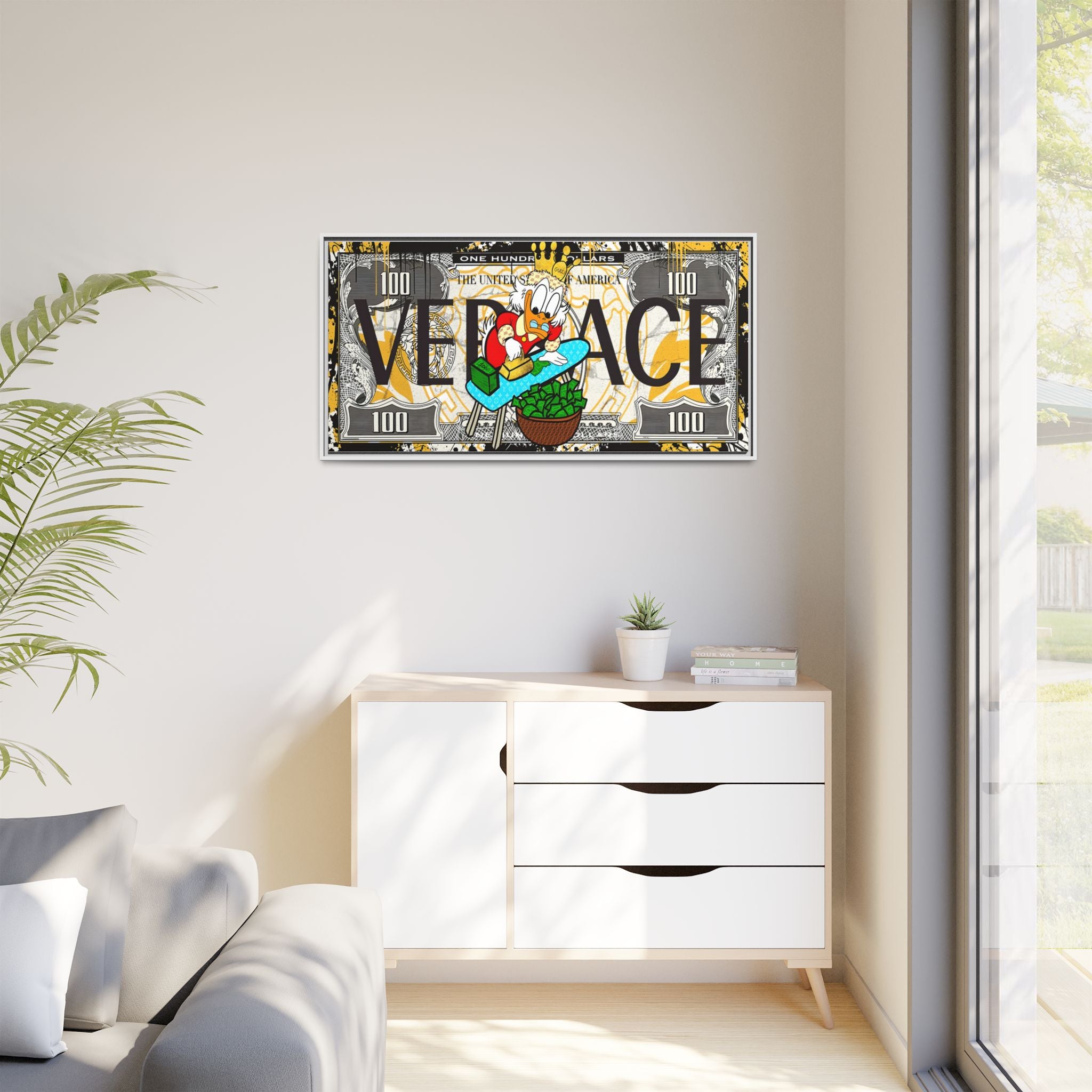 Duckonomics: Pop Art Currency Remix, Urban Financial Whimsy - Canvas Wall Art