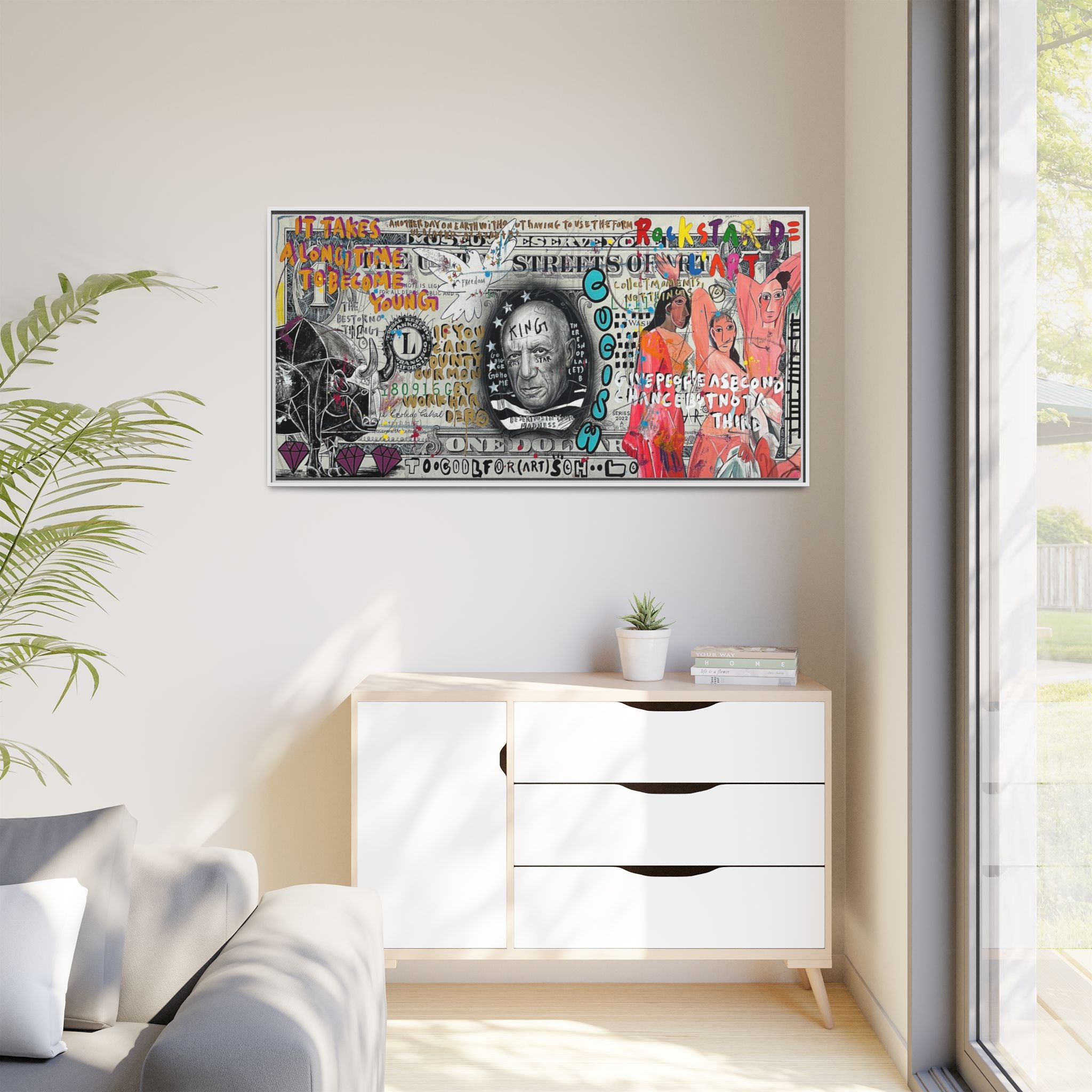 Cultural Remix: Pop Art Portrait, Street Art Legacy, Contemporary Expression - Canvas Wall Art
