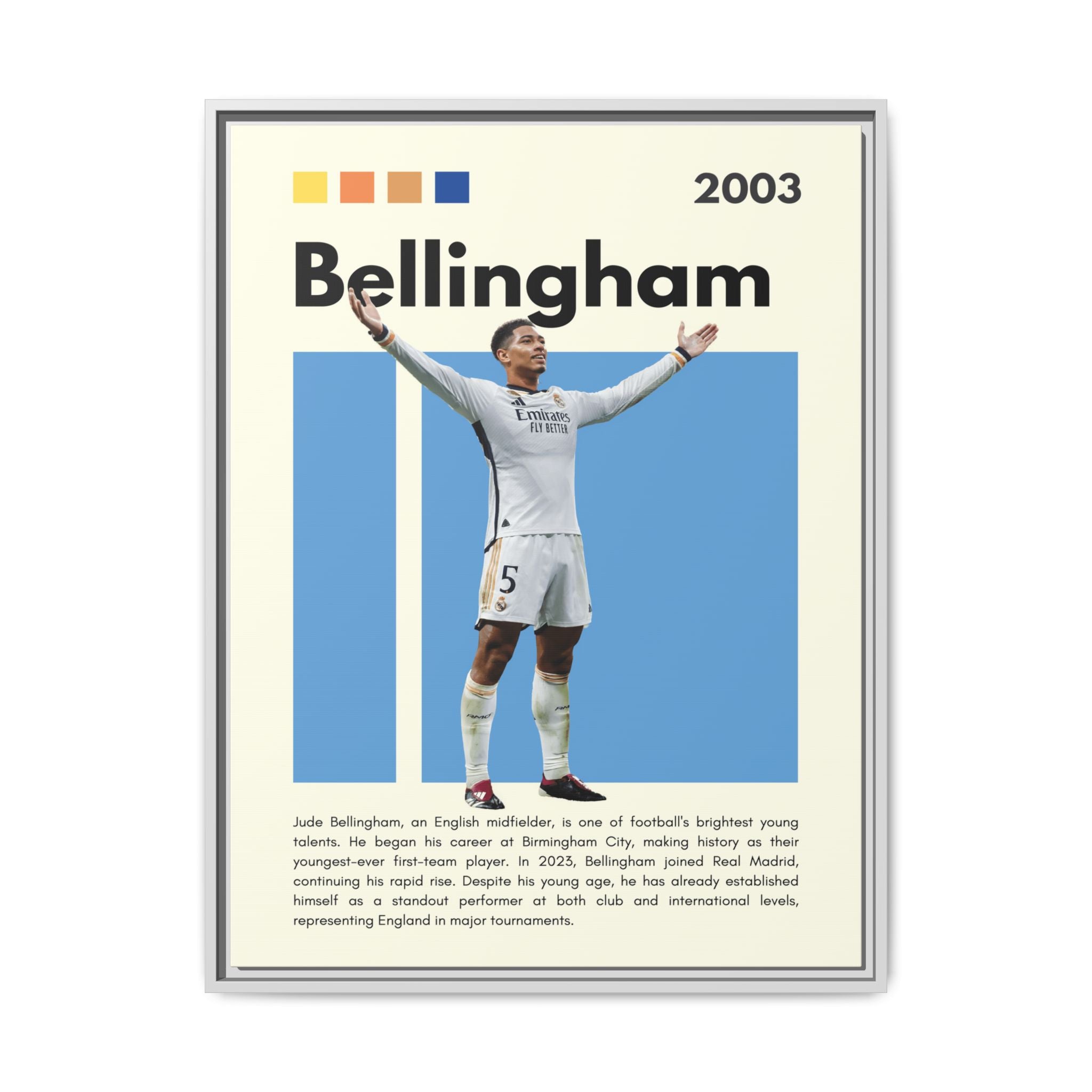 Jude Bellingham: Rising Star - Canvas Wall Art