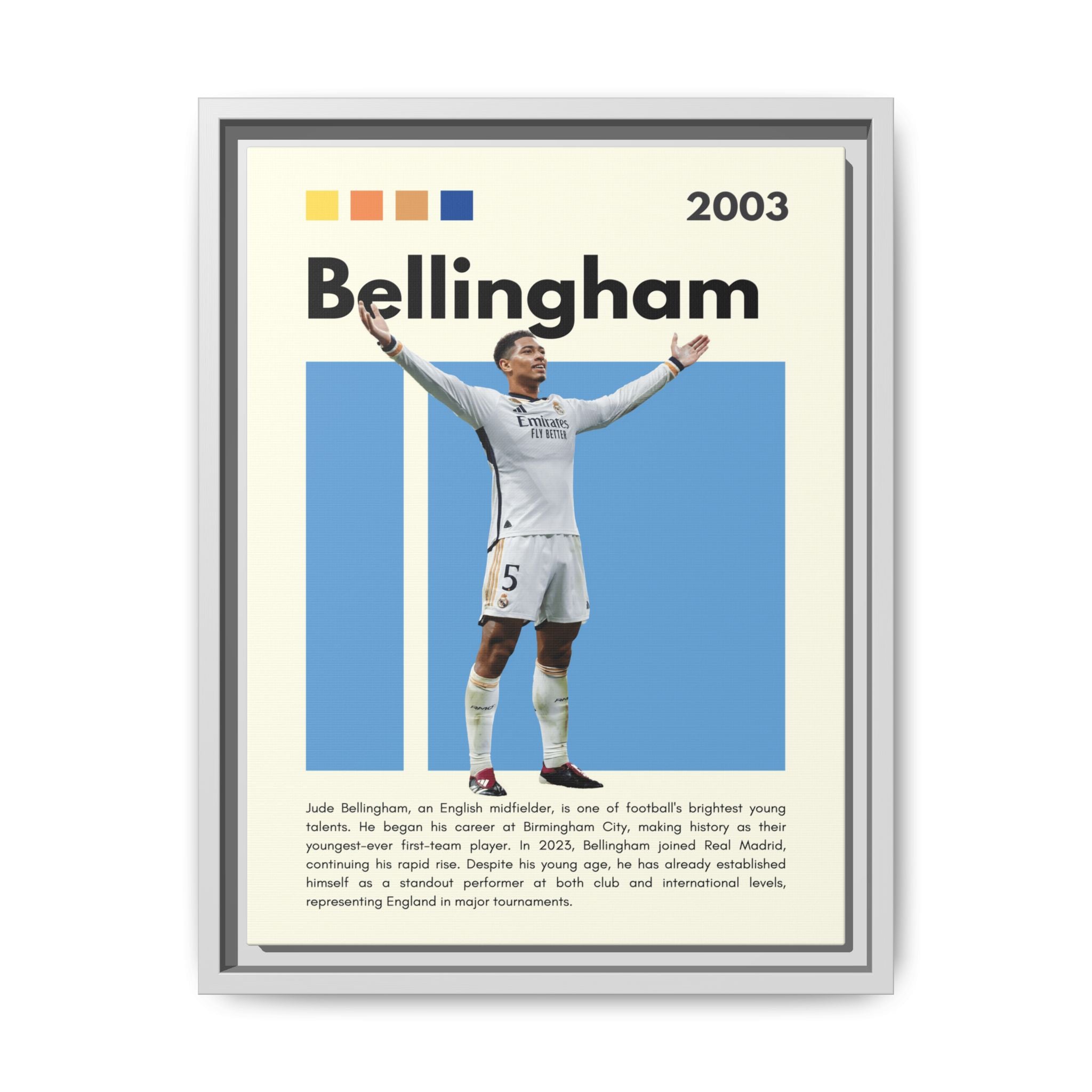 Jude Bellingham: Rising Star - Canvas Wall Art