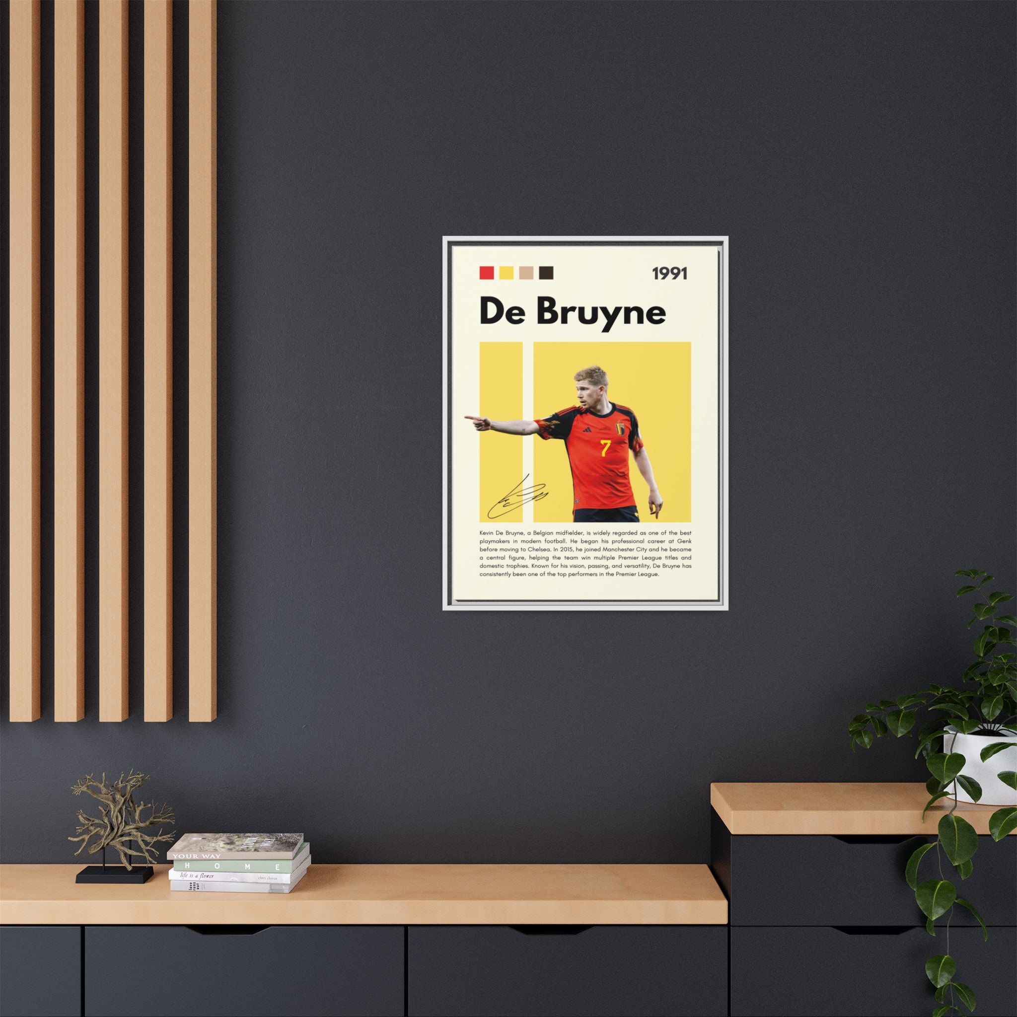 De Bruyne: Football's Maestro - Canvas Wall Art