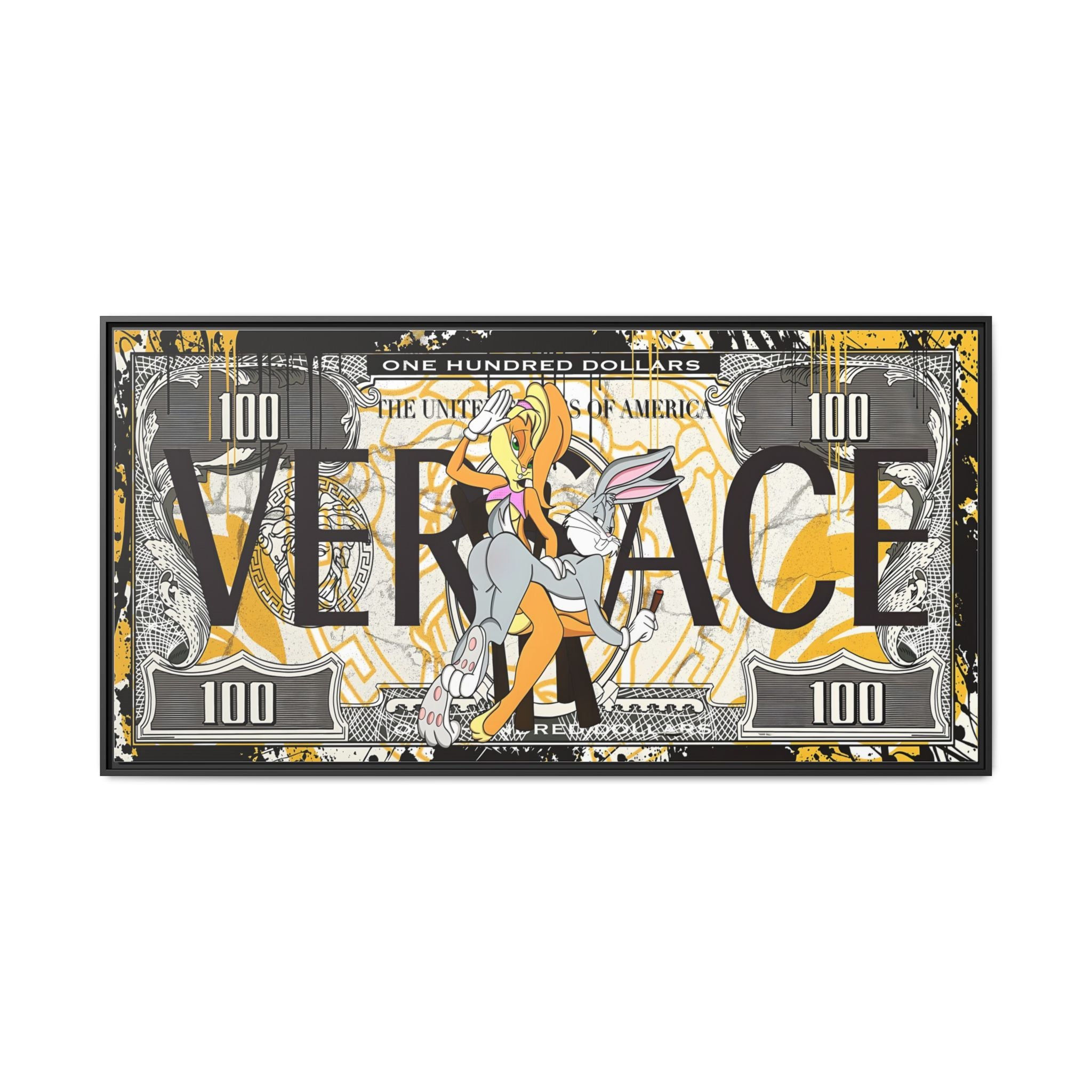 Bunny Benjamins: Pop Art Currency Remix, Looney Tunes Luxury Reimagined - Canvas Wall Art