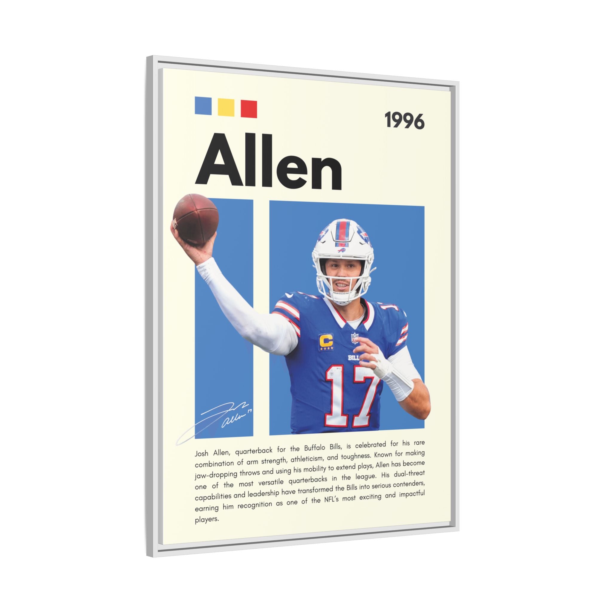 Josh Allen - Canvas Wall Art