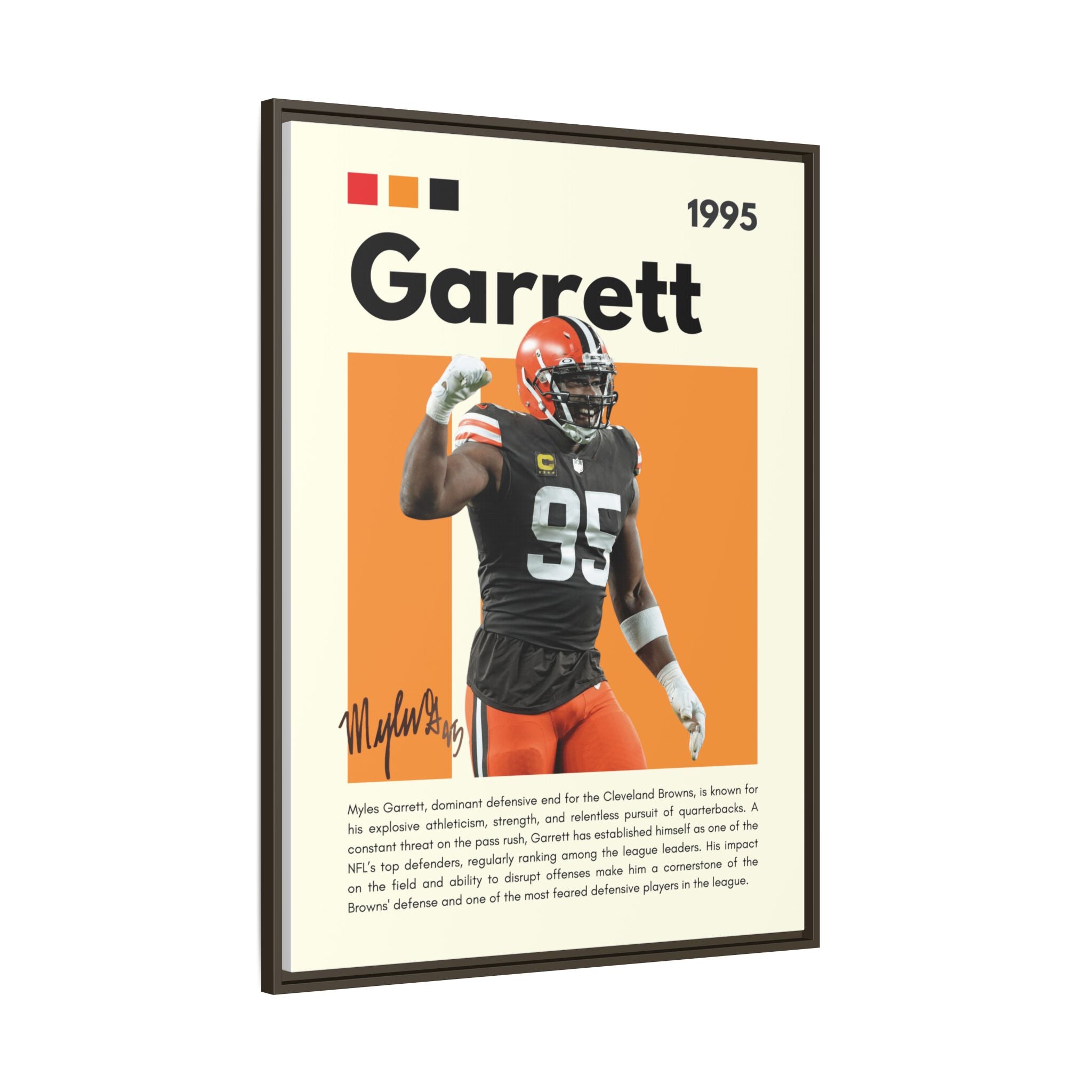 Myles Garrett: Beast of the Browns - Canvas Wall Art