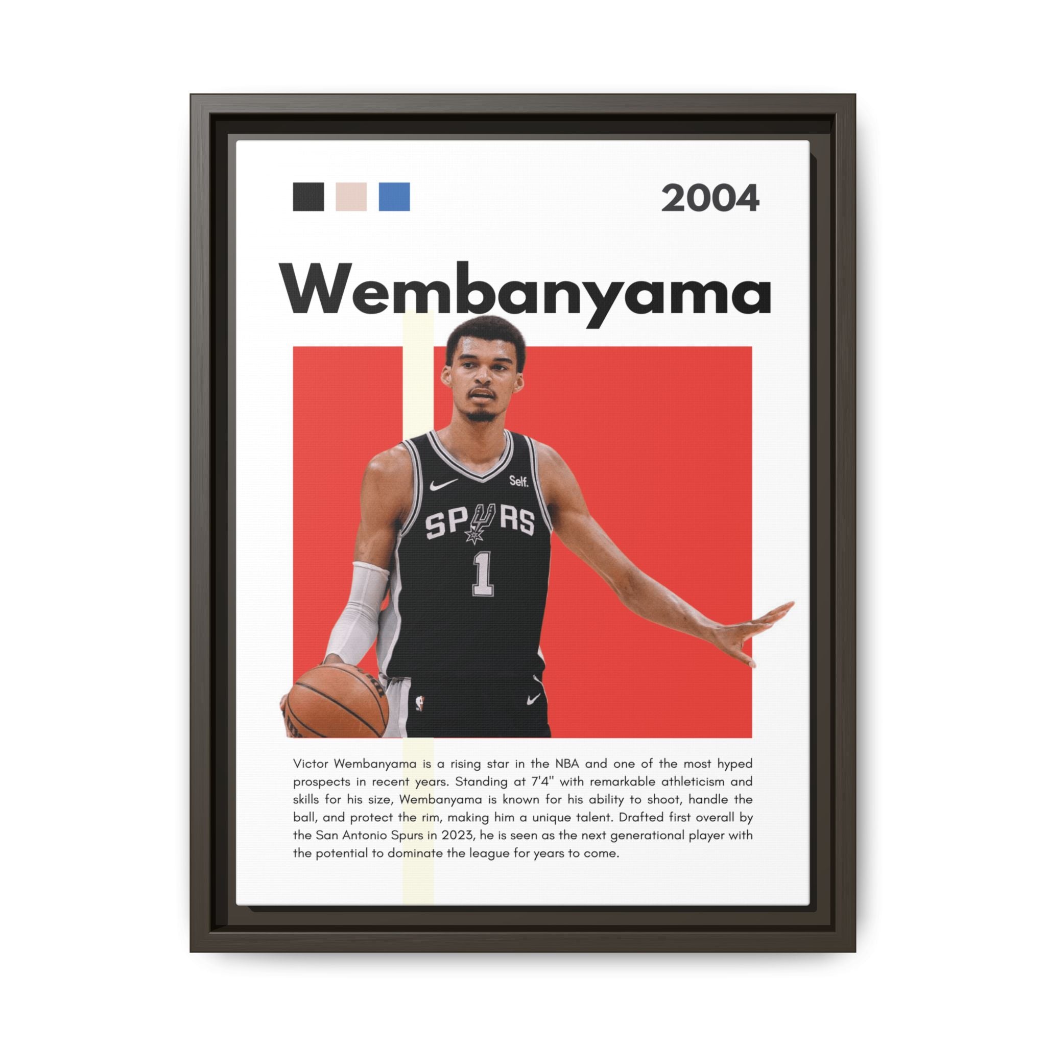 Wembanyama Rising - Canvas Wall Art