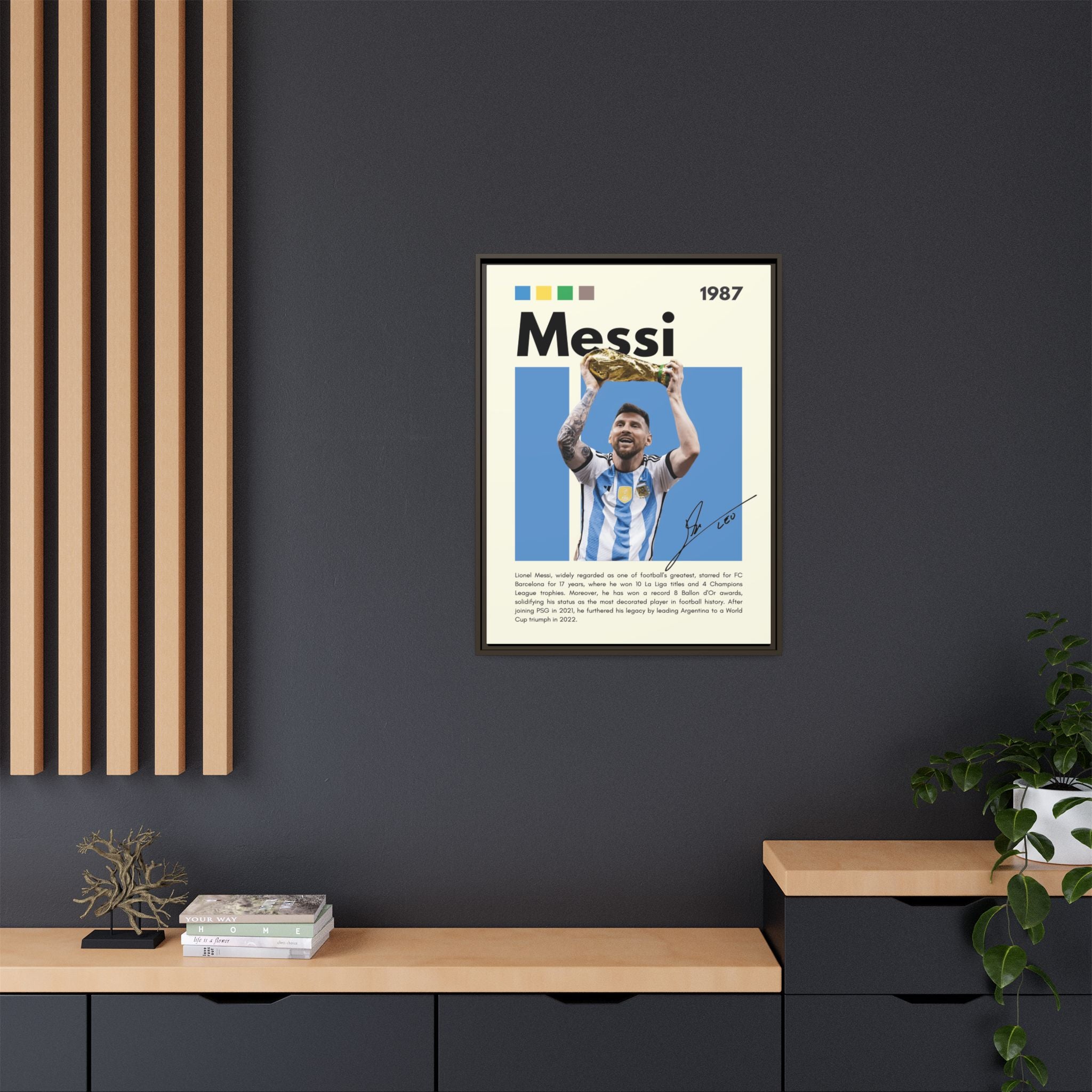 Messi's Triumph - Canvas Wall Art