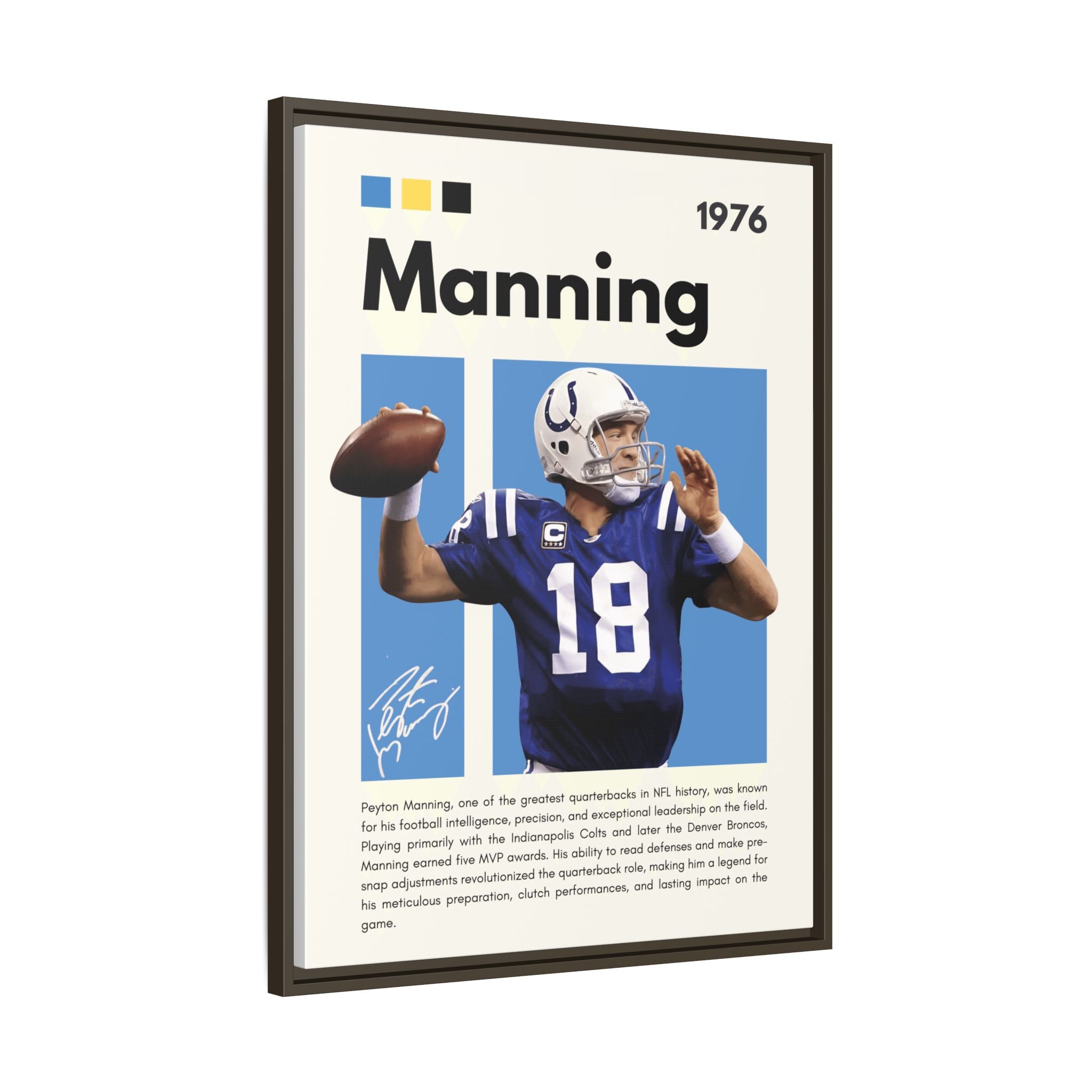 Peyton Manning: Gridiron Genius - Canvas Wall Art