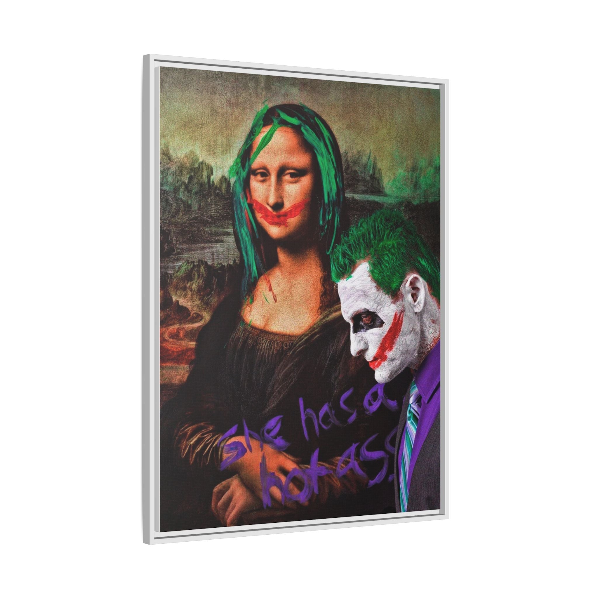 Mona Lisa Metamorphosis: Pop Culture Remix, Comic Book Reimagining - Canvas Wall Art