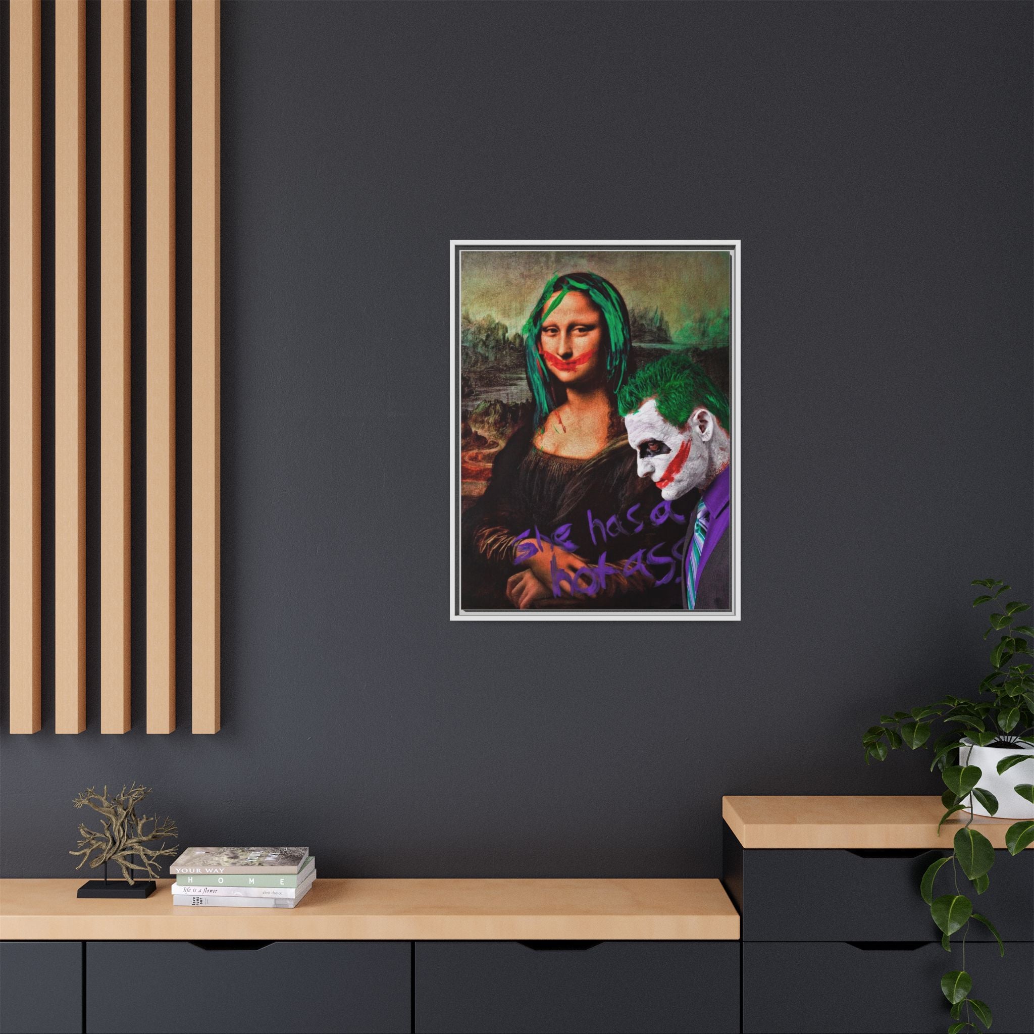 Mona Lisa Metamorphosis: Pop Culture Remix, Comic Book Reimagining - Canvas Wall Art