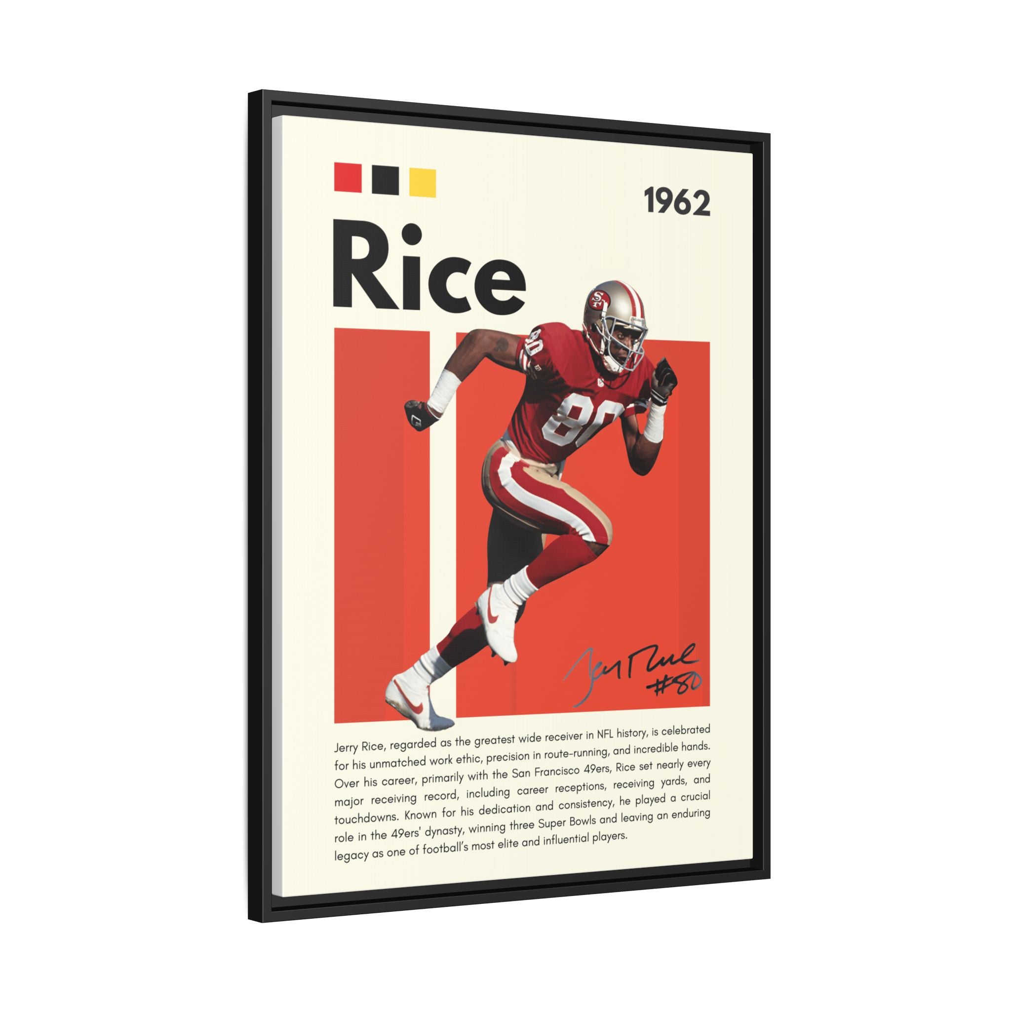 Jerry Rice: Gridiron Legend - Canvas Wall Art
