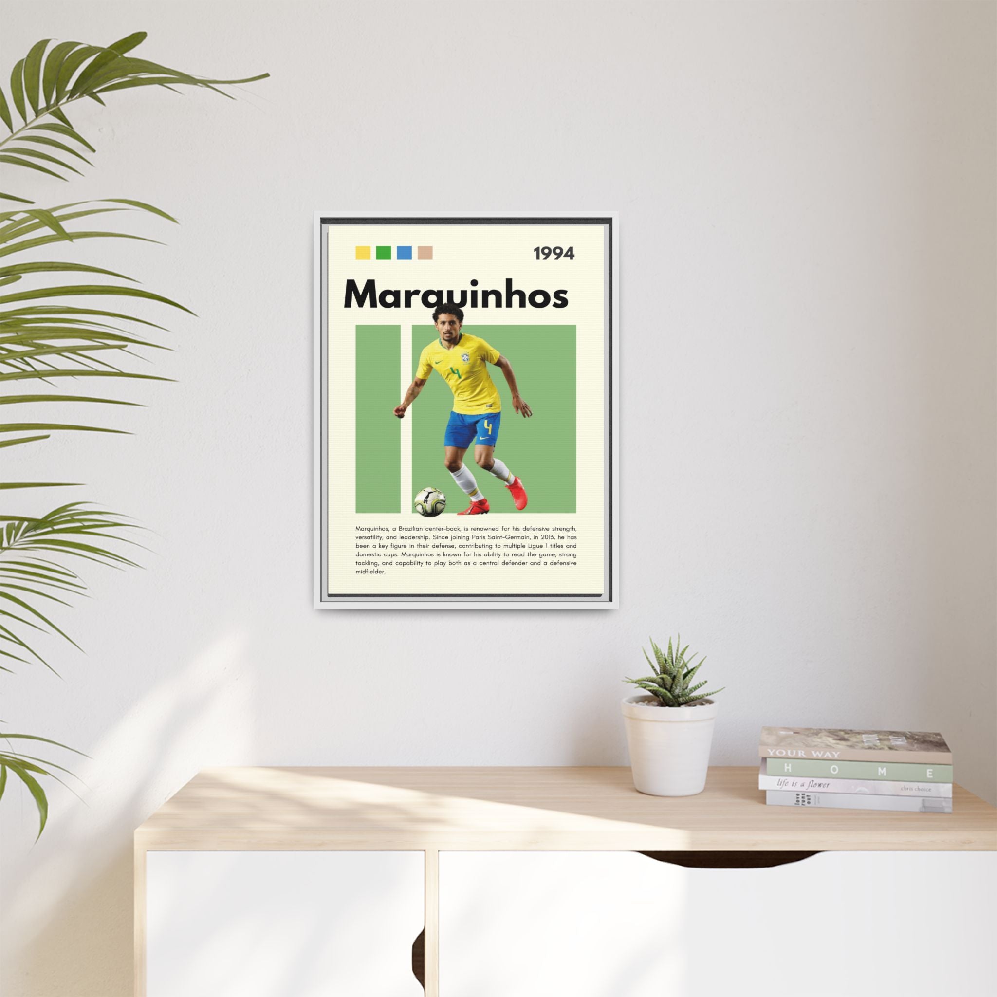 Marquinhos: Defensive Maestro - Canvas Wall Art