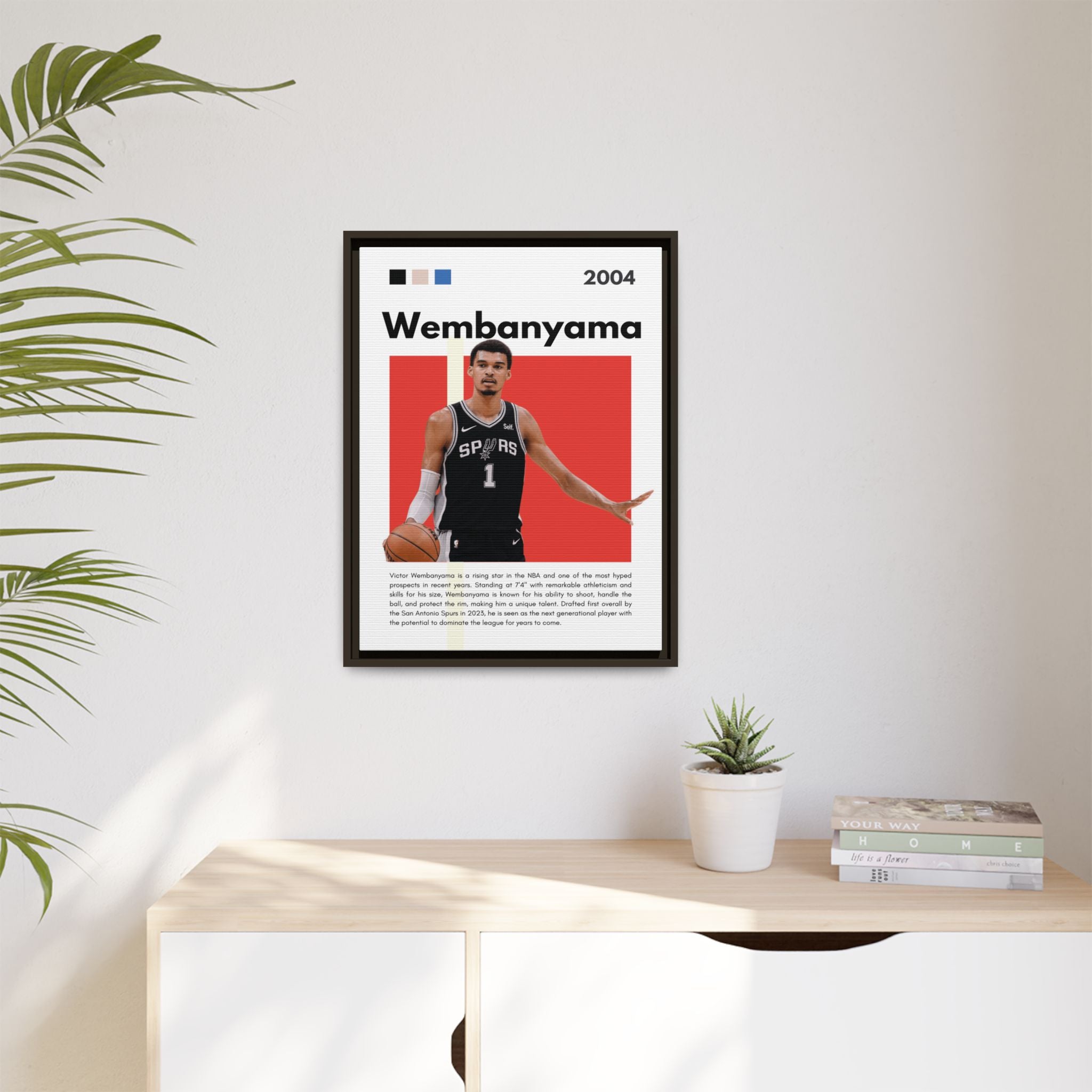 Wembanyama Rising - Canvas Wall Art