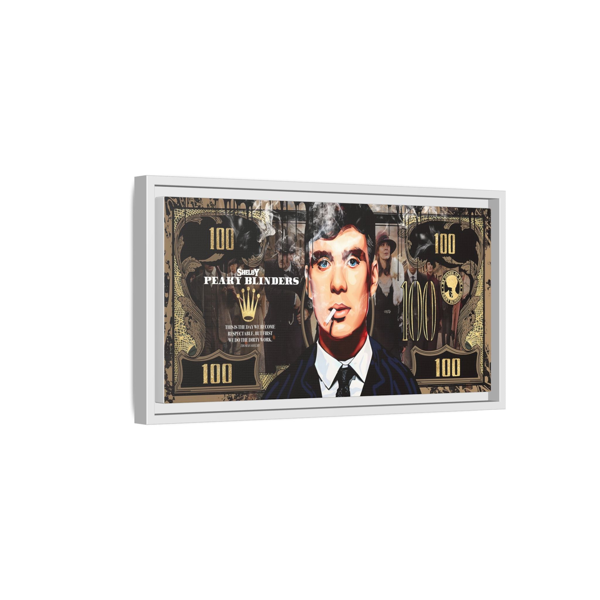 Peaky Blinders Reign: Shelby Empire Rising, Vintage Gangster Art Portrait - Canvas Wall Art