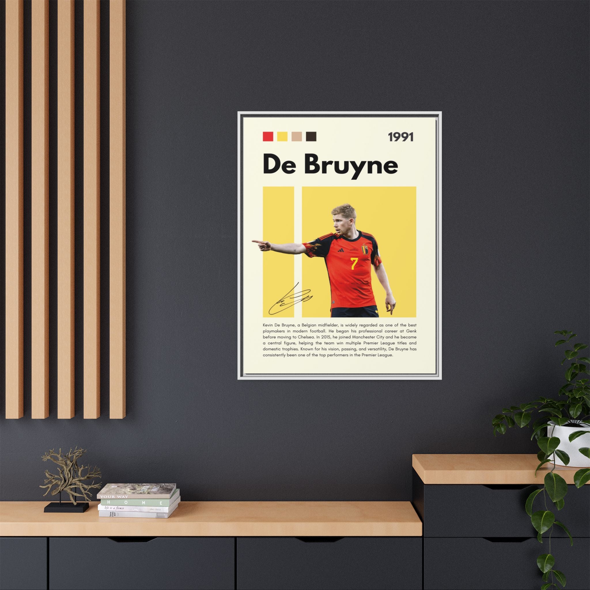 De Bruyne: Football's Maestro - Canvas Wall Art